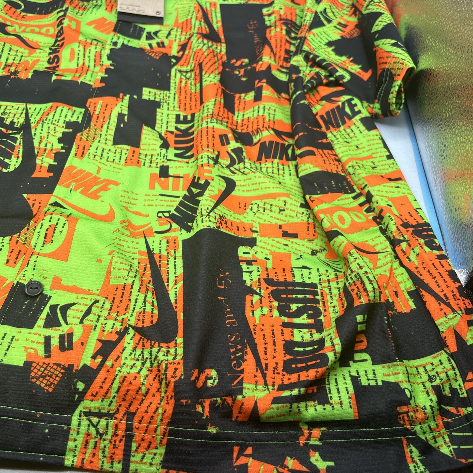 Nike Dri-FIT Basketball Shooting Button Down Shirt Men’s L Multicolor DX7860-398