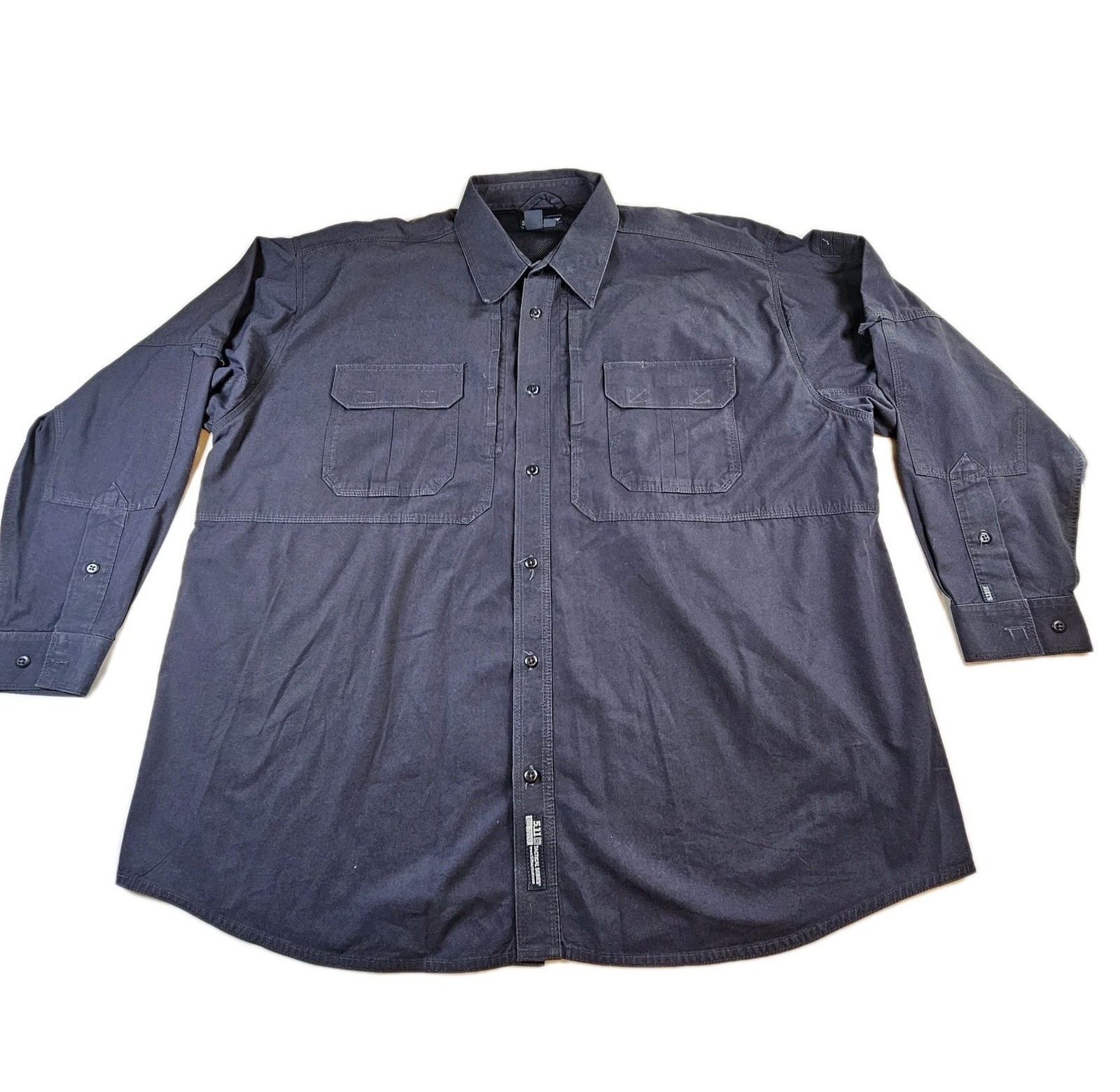5.11 Tactical Series Shirt (72157) Black Long Sleeve Button Front Used – 3XL