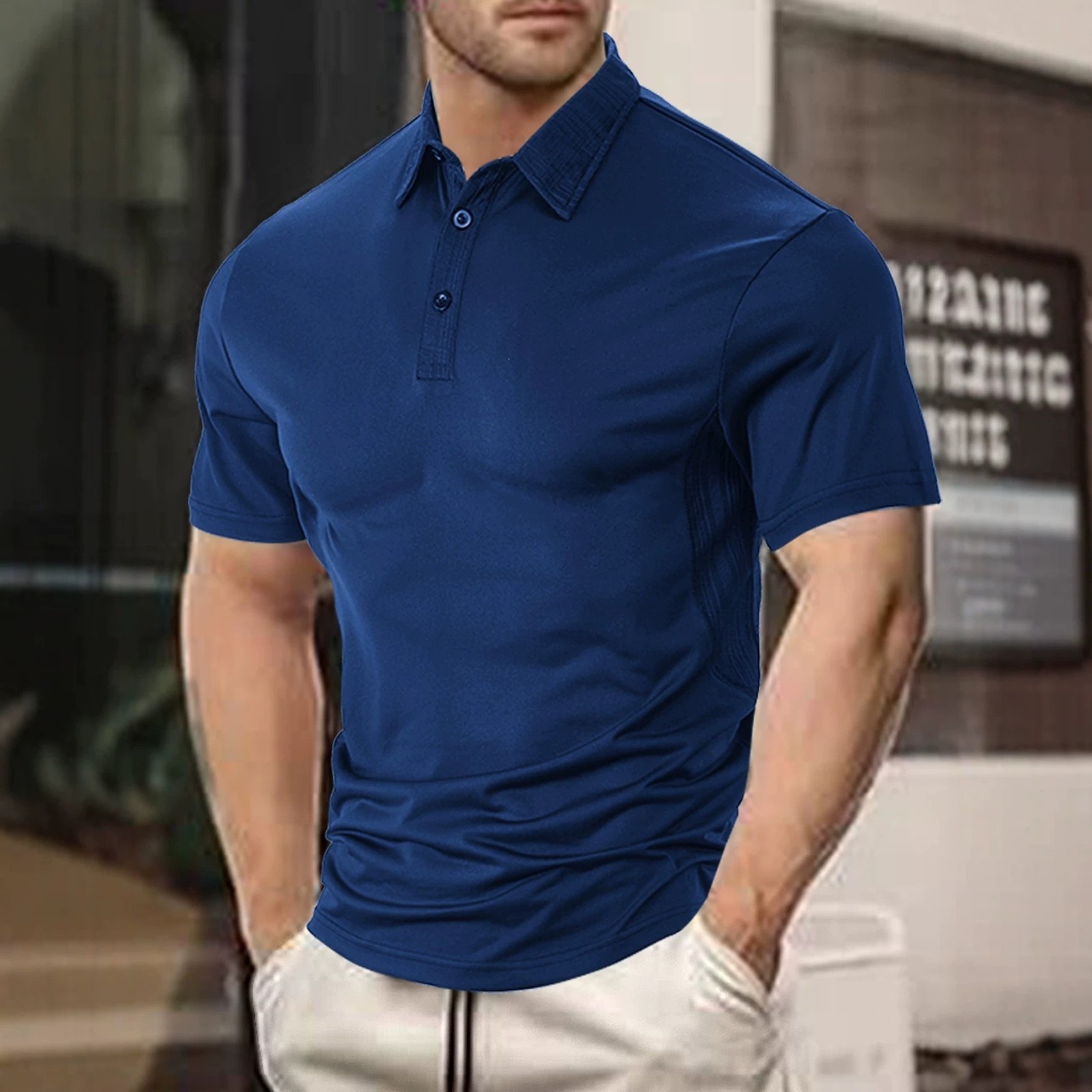 Summer Loose Lapel Casual Polo
