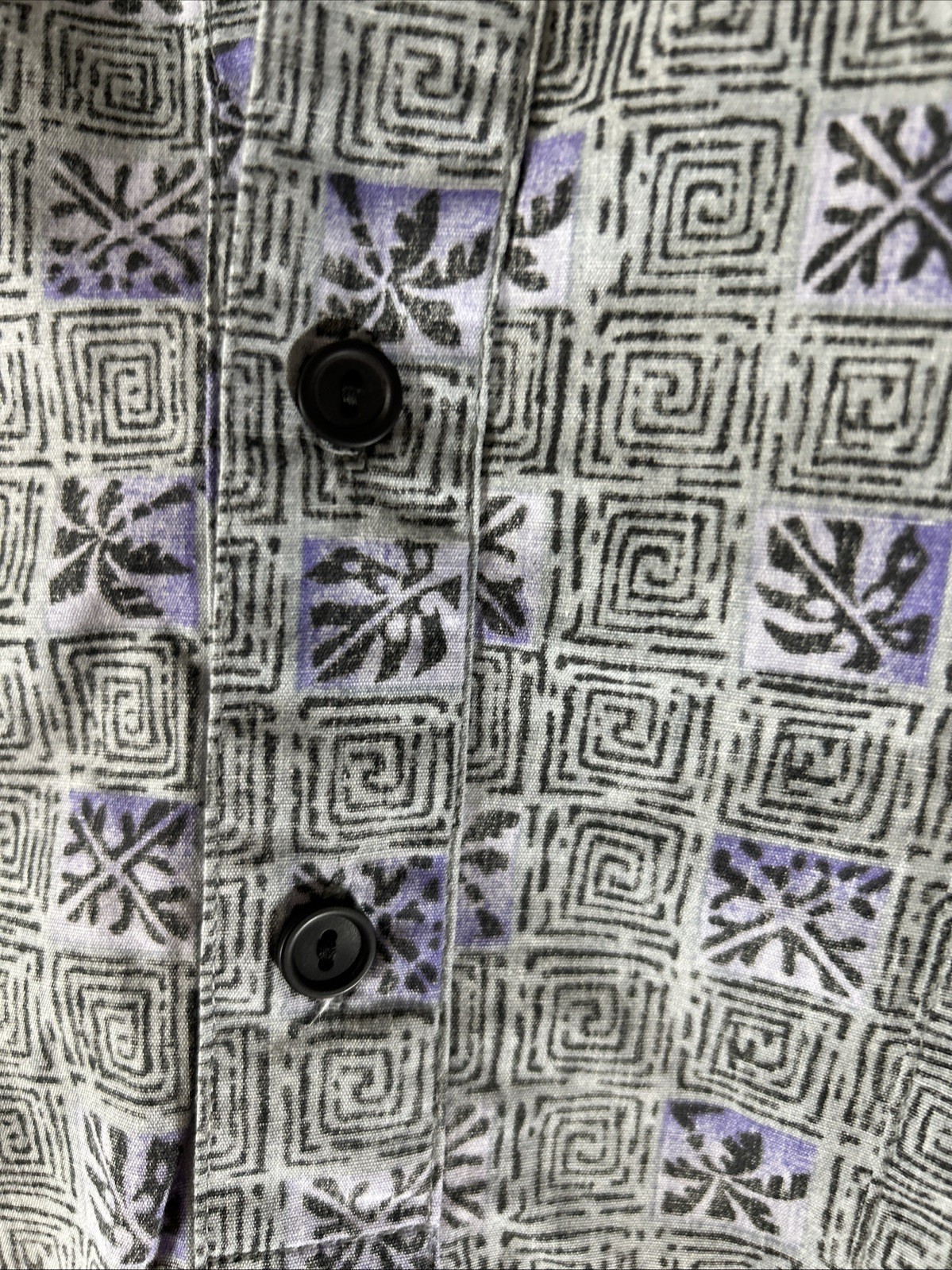 Mark Raysten Vintage Men’s Blue Floral Hawaiian Shirt Medium Short Sleeve Button