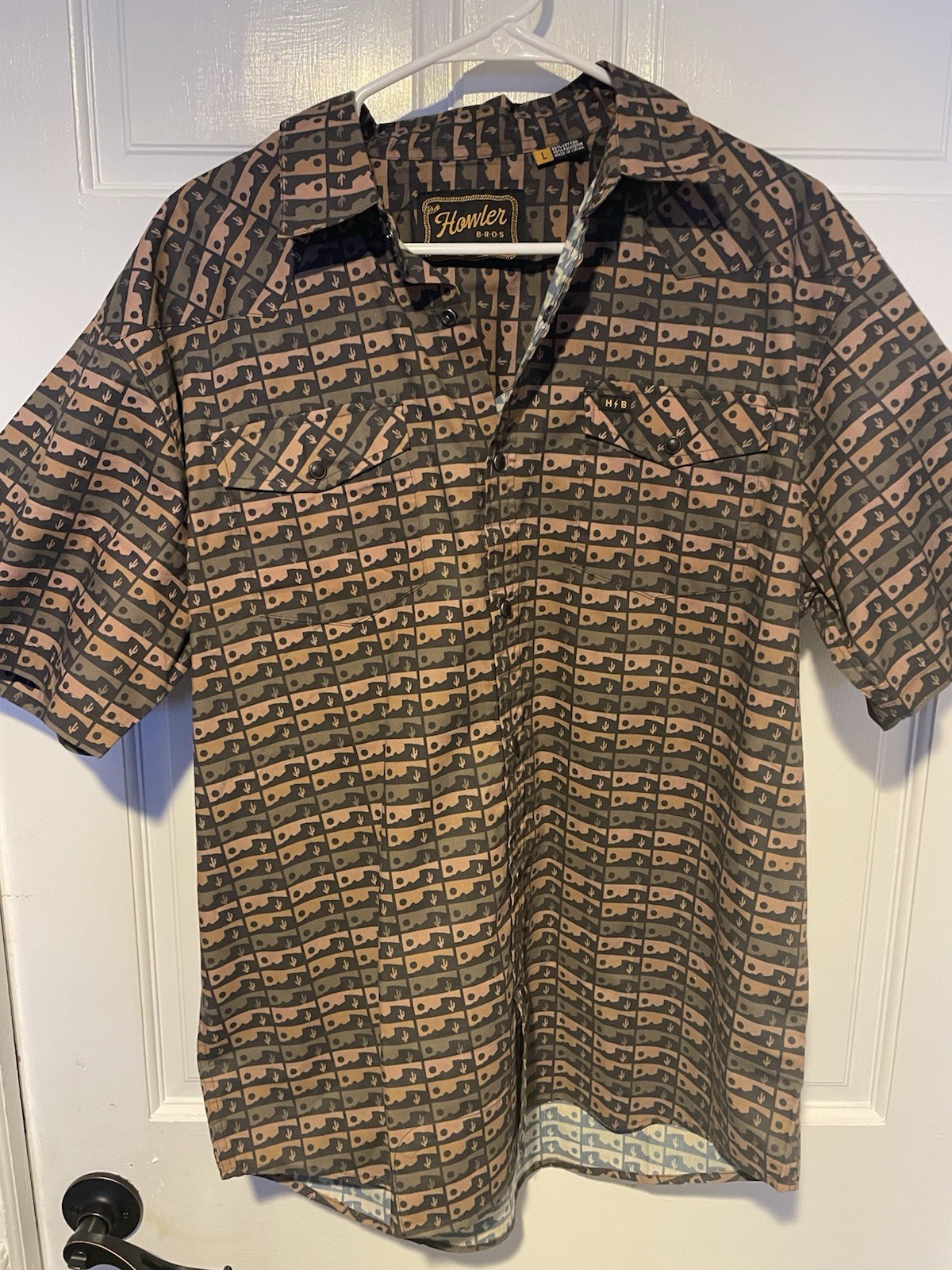 Howler Brothers H Bar B Snap Shirt – Los Arroyos/ Antique Black size L