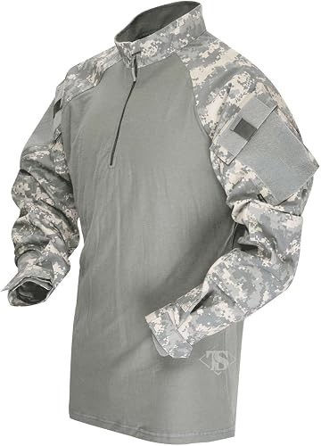 Tru-Spec 1/4 Zip Combat Shirt, Men’s Tactical Long Sleeves Size XL