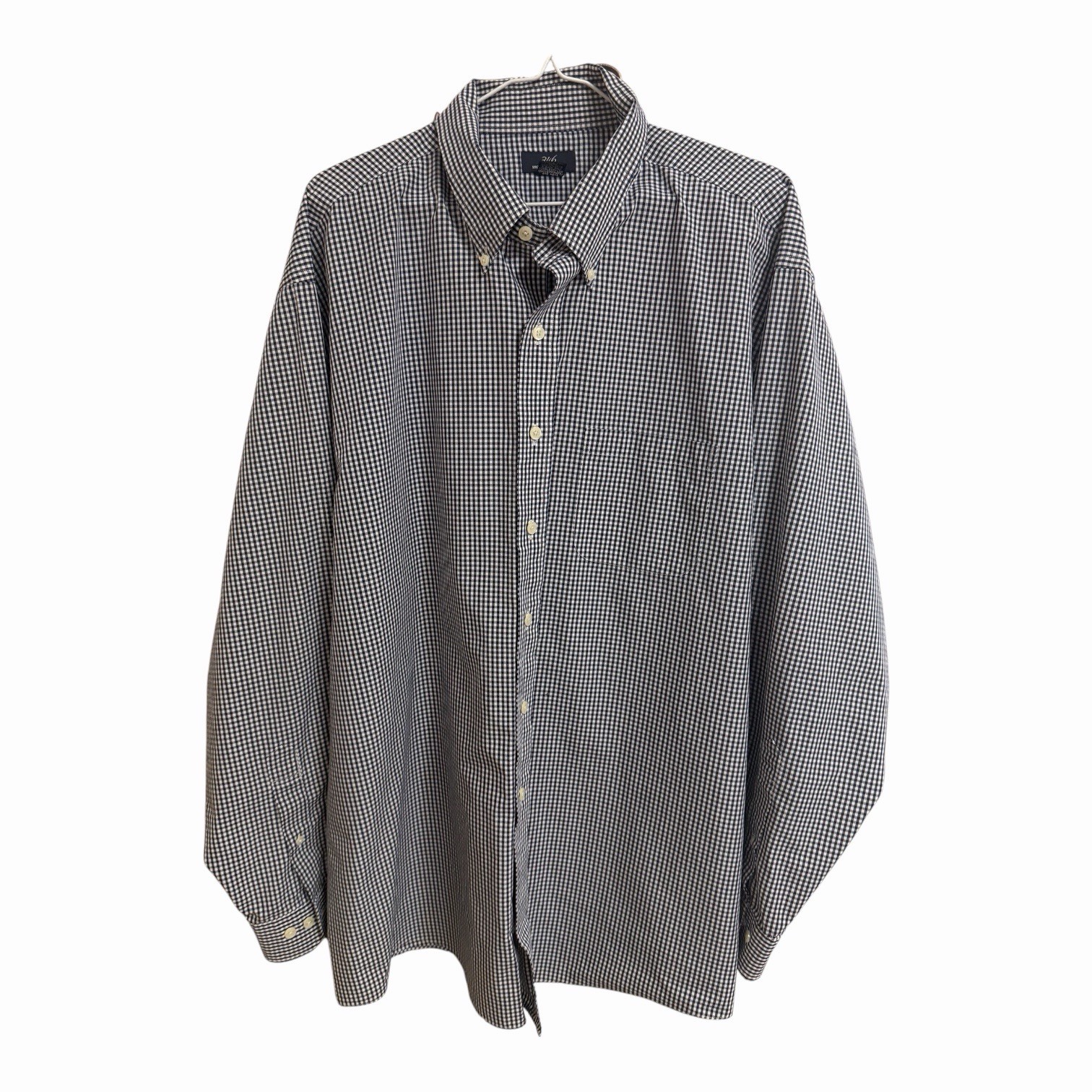 Brooks Brothers 346 Men’s 2XL Blue/White Check Non-Iron Button-Down Shirt