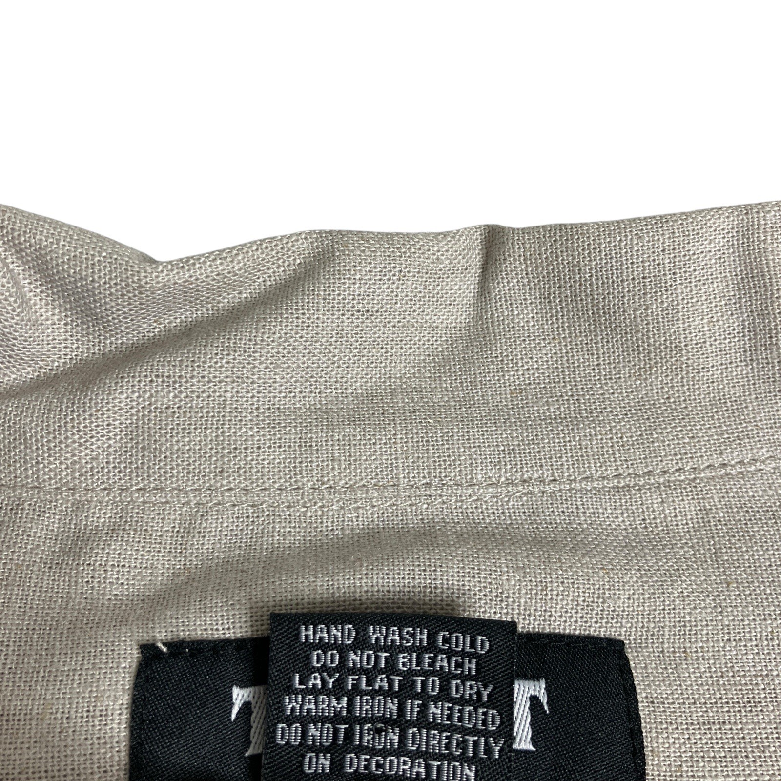Trust Mens XXL Linen Rayon Camp Shirt Khaki Tan Button Up Resort NWT
