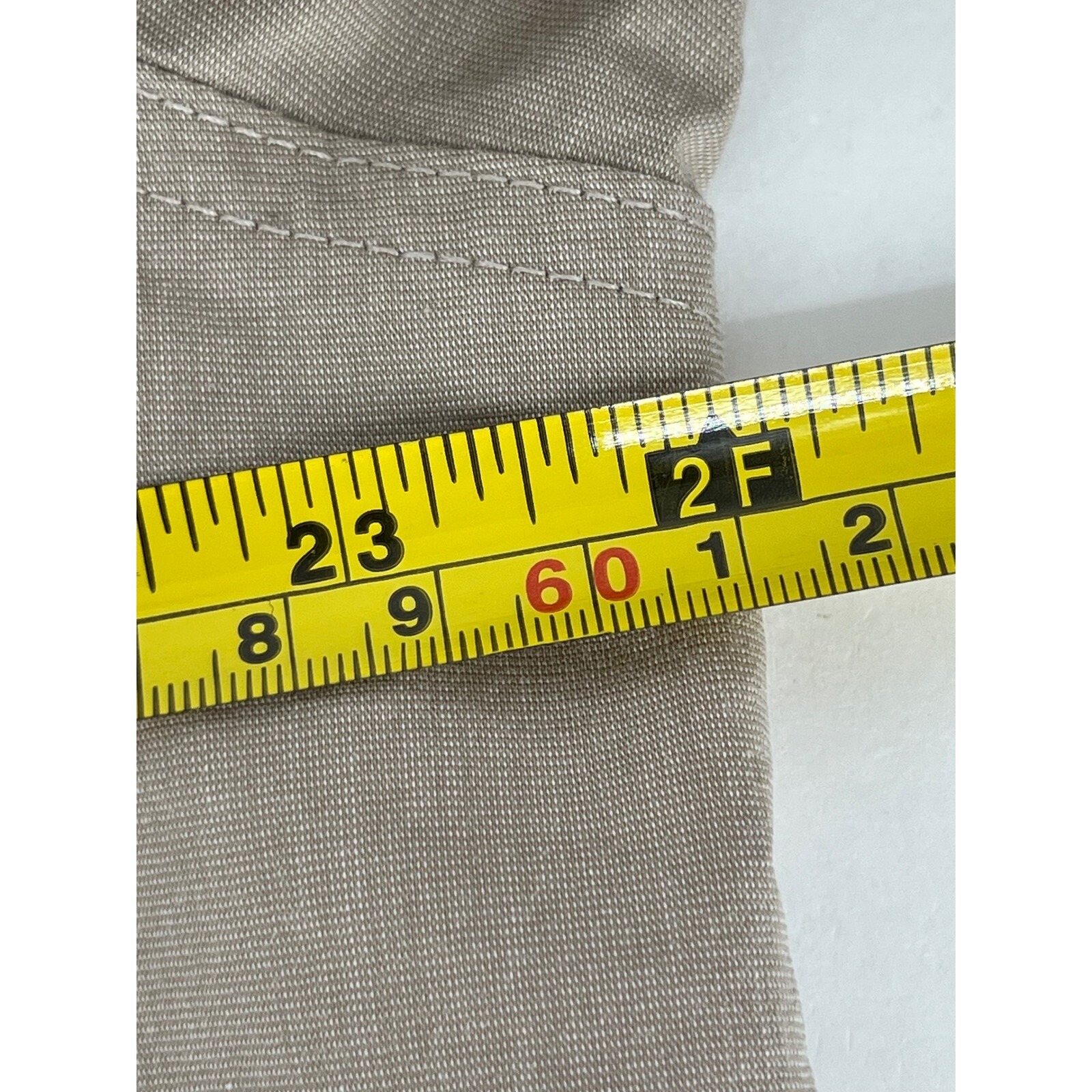 Wrangler Long Sleeve Button Up Fishing Shirt Vented Back Tan Large