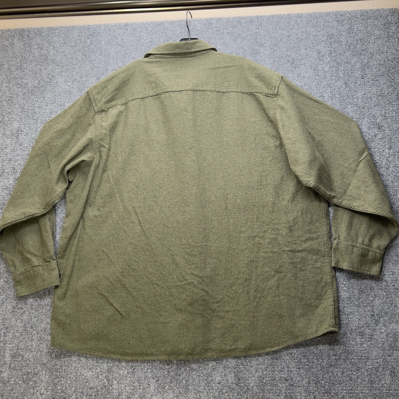 AmericaWare Men’s Button Up Flannel Twill Size 3XL Green
