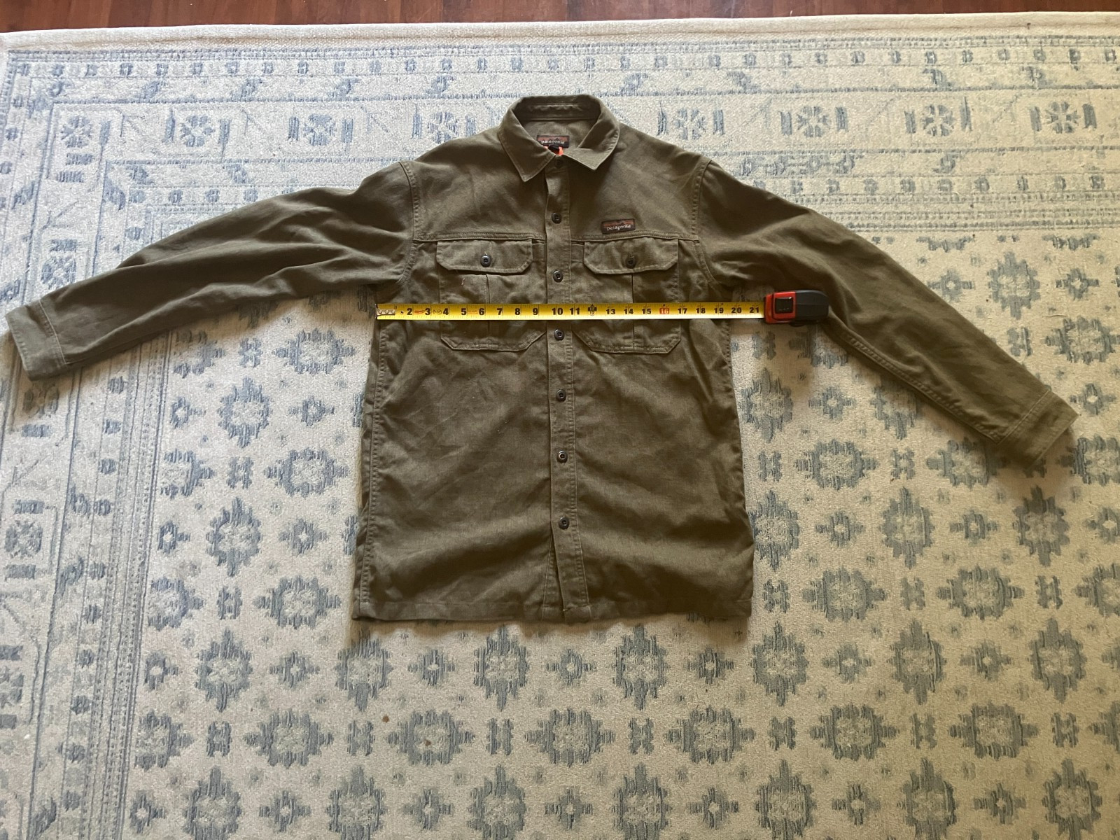 Patagonia Farrier’s Work Shirt Hemp Blend Men’s Small Heavyweight Button Work