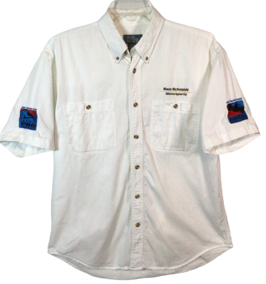 Embroidered Sam Schmidt Motorsports Race Car Shirt Large Indy Pro Series 907A