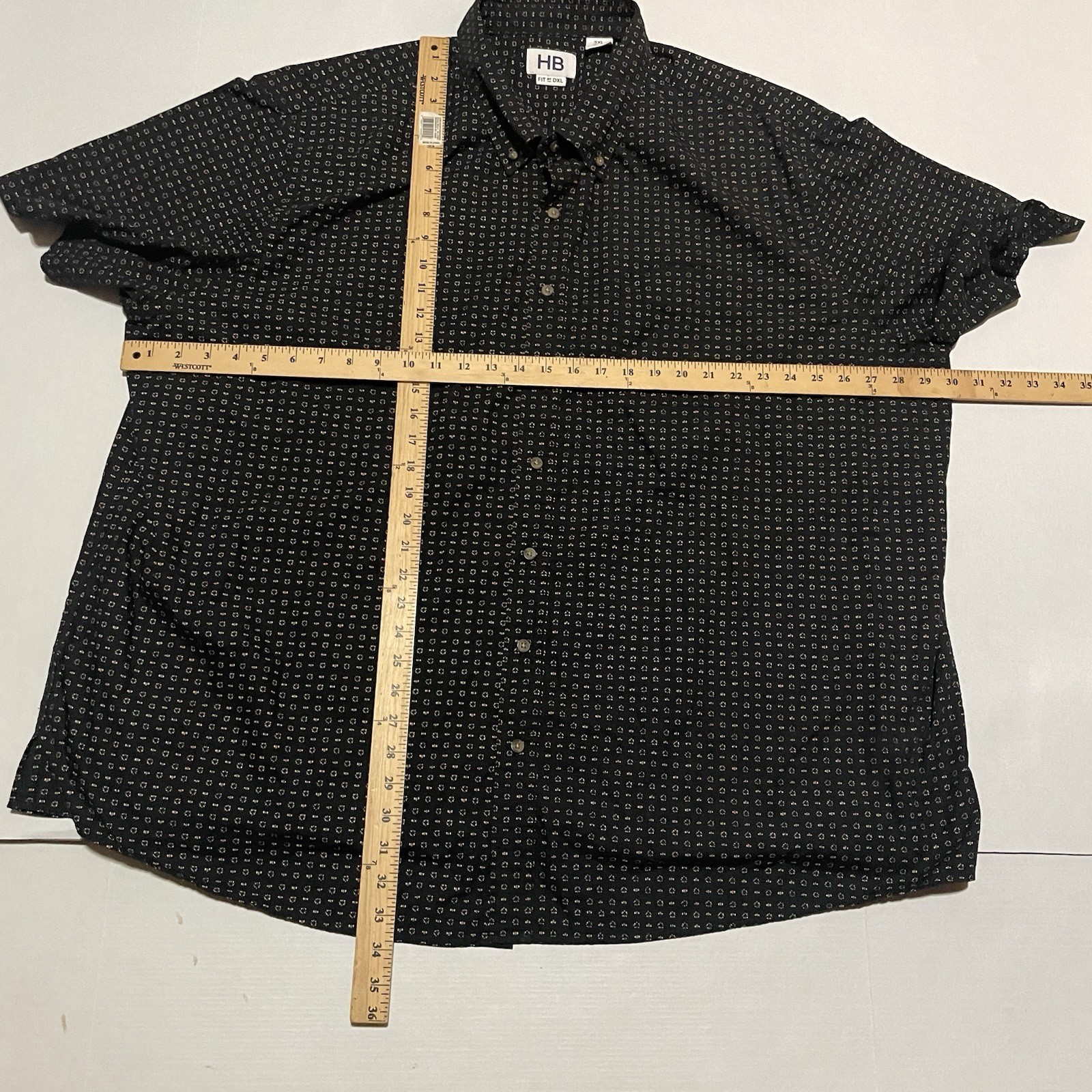 Lot Of 6 Harbor Bay Fit by DXL Shirt Mens 3XL Short Sleeve Casual Button Down