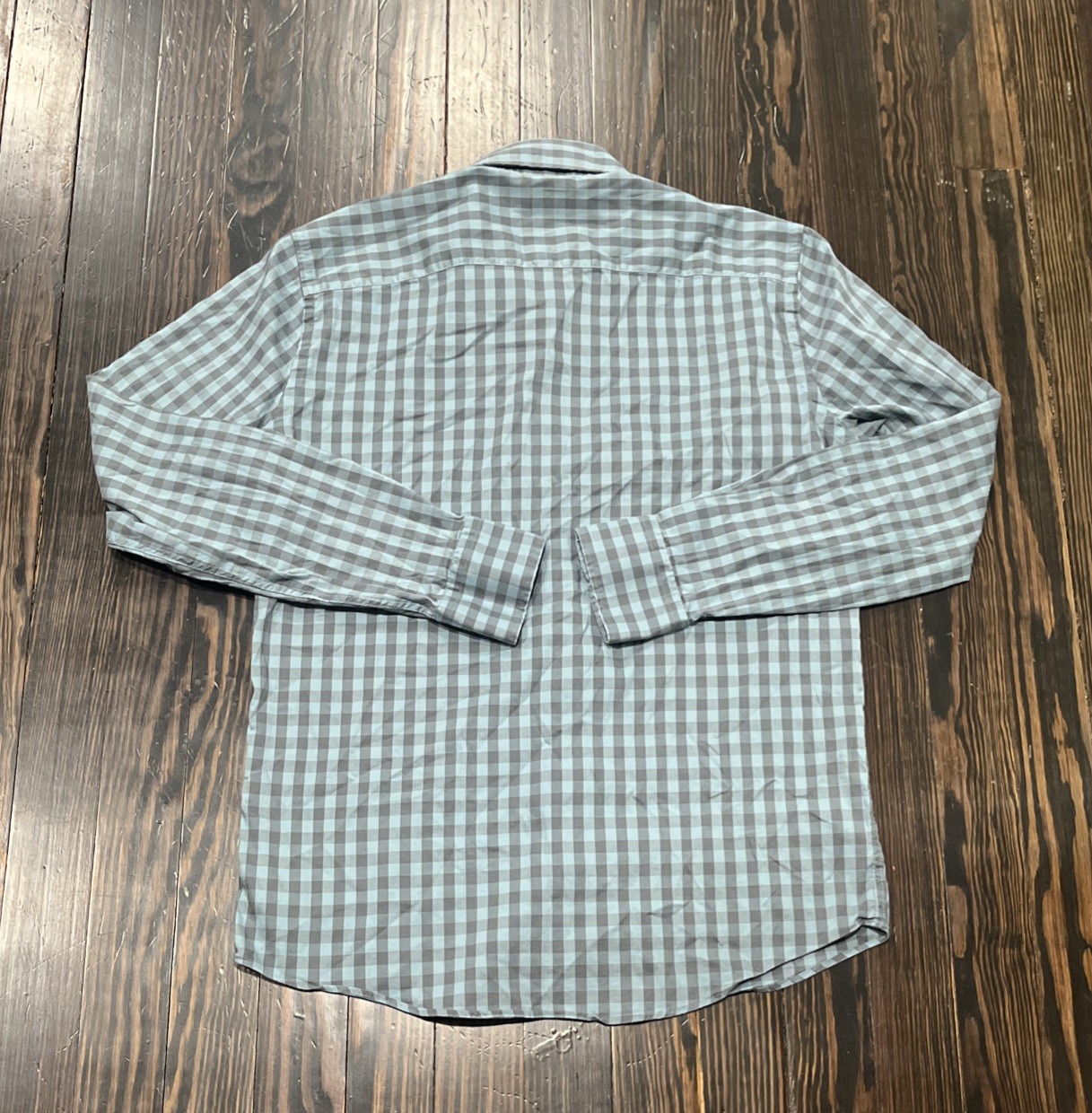 Faherty Button Down Shirt Men’s Small Light Blue Gray Cotton Nylon