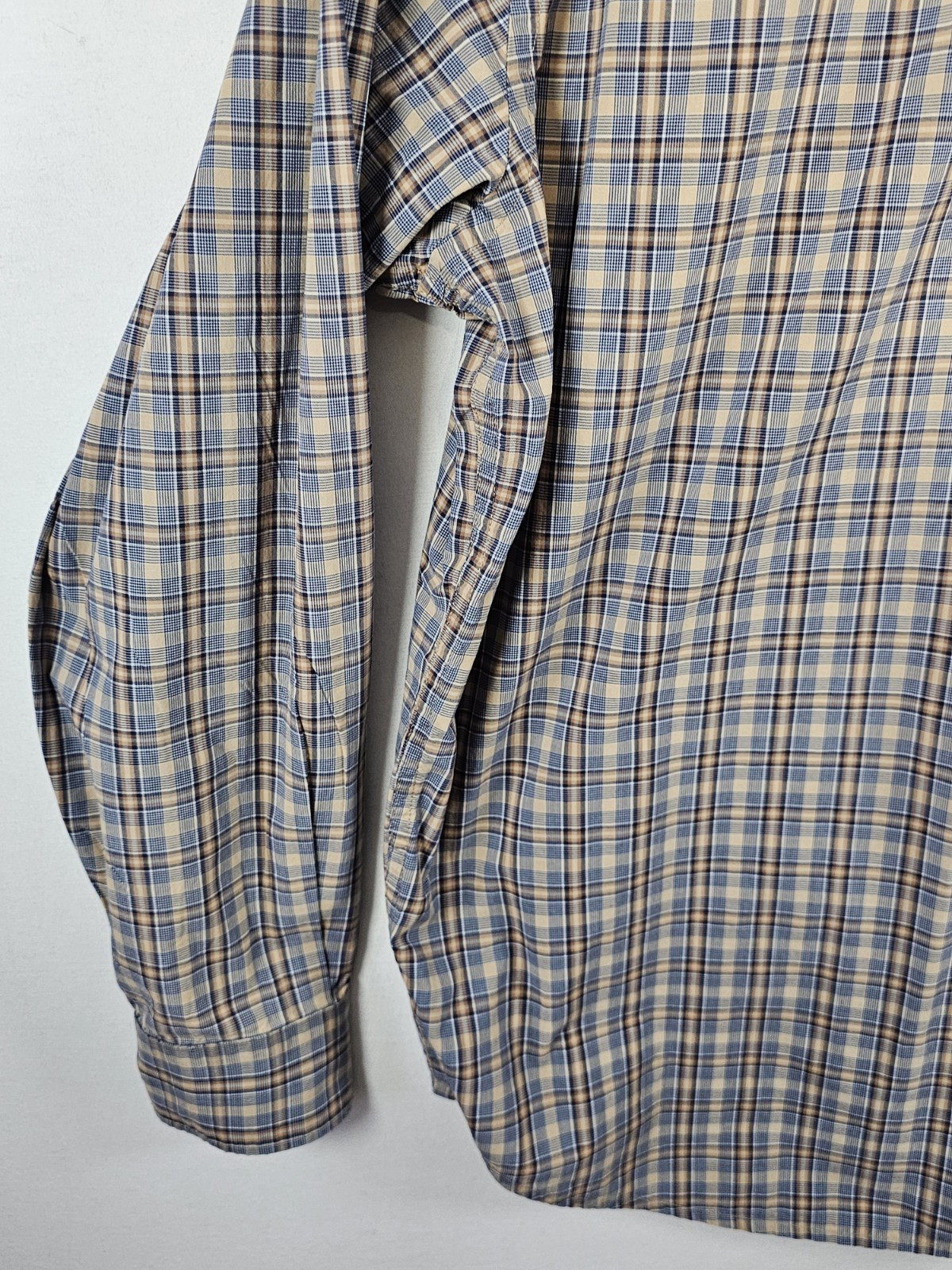 Lyle And Scott Scotland Plaid Button Combed Cotton Down Shirt Mens XL