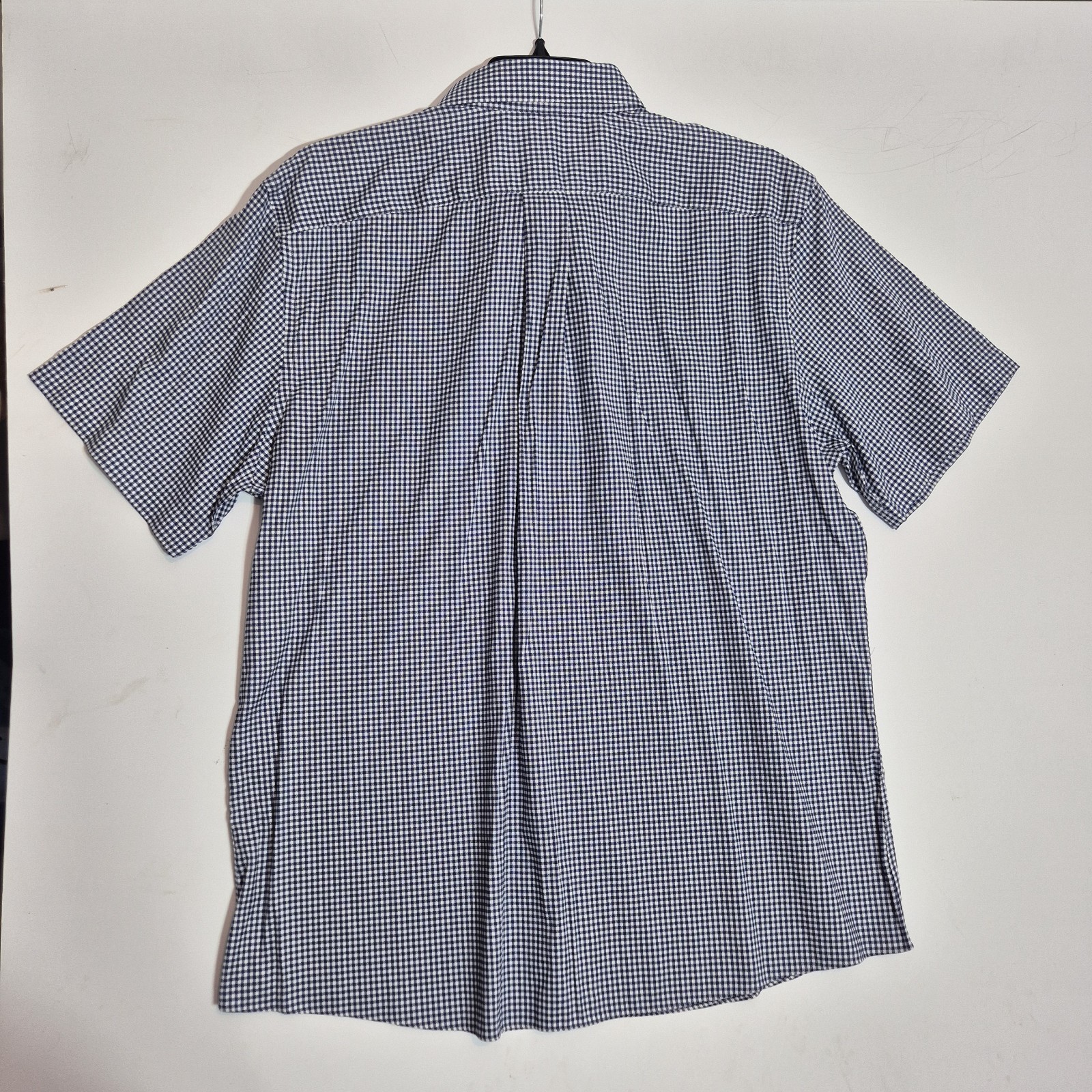Roundtree & Yorke Gold Label Men’s Shirt Size XXL Check Short Sleeve Blue 69