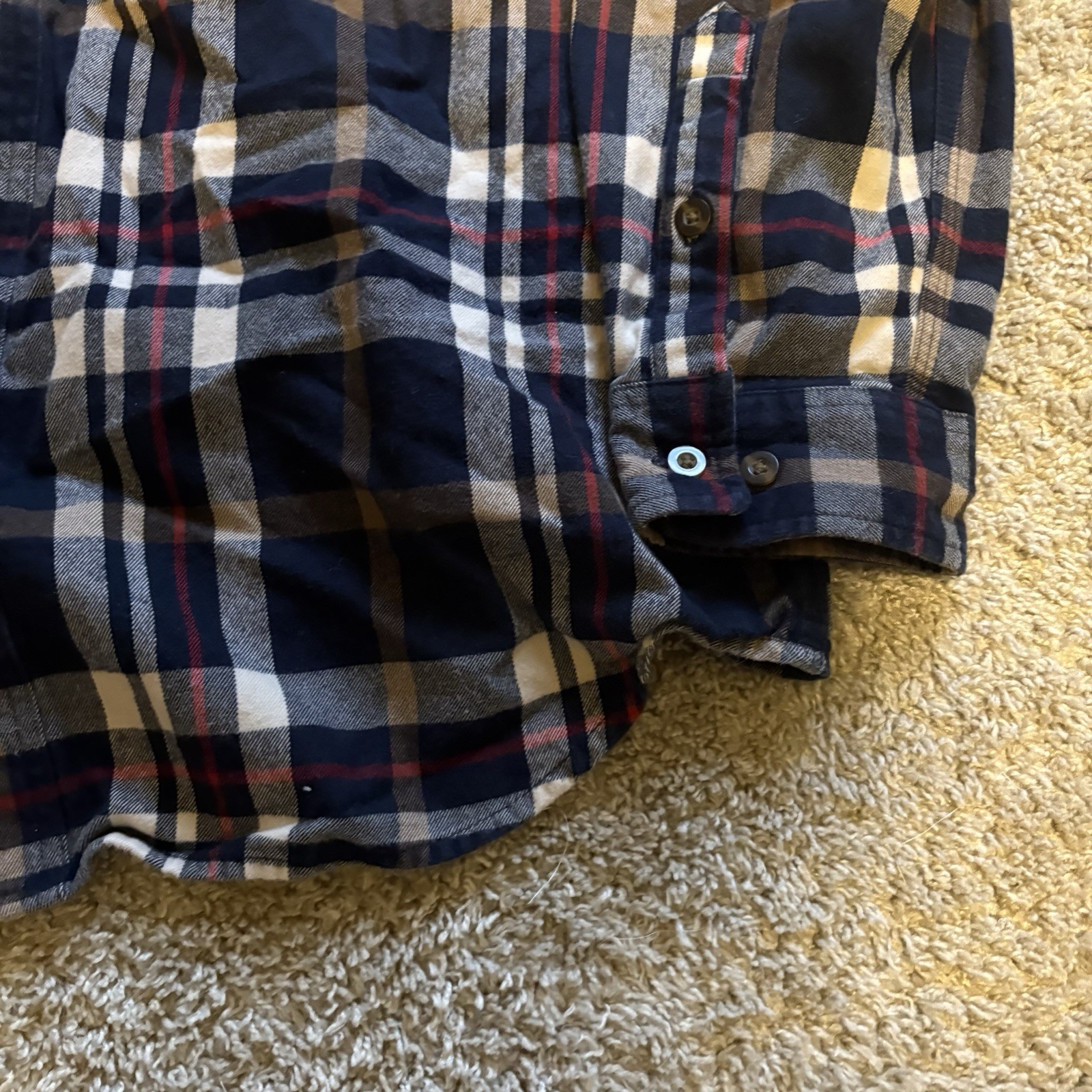 Carhartt Multi Color Flannel Shirt Men’s Large Traditional Fit Button Up