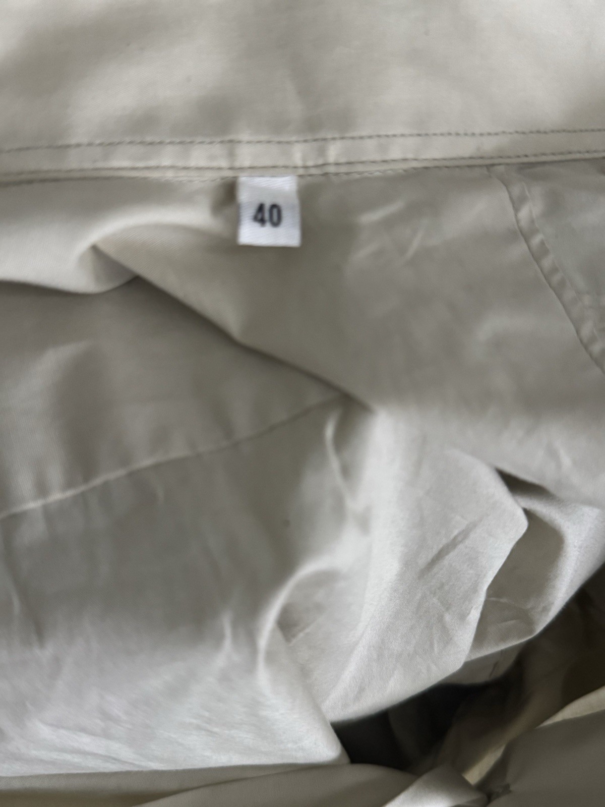 Versace Collection Trend Beige Military Shirt Made in Italy CLG Auth 40