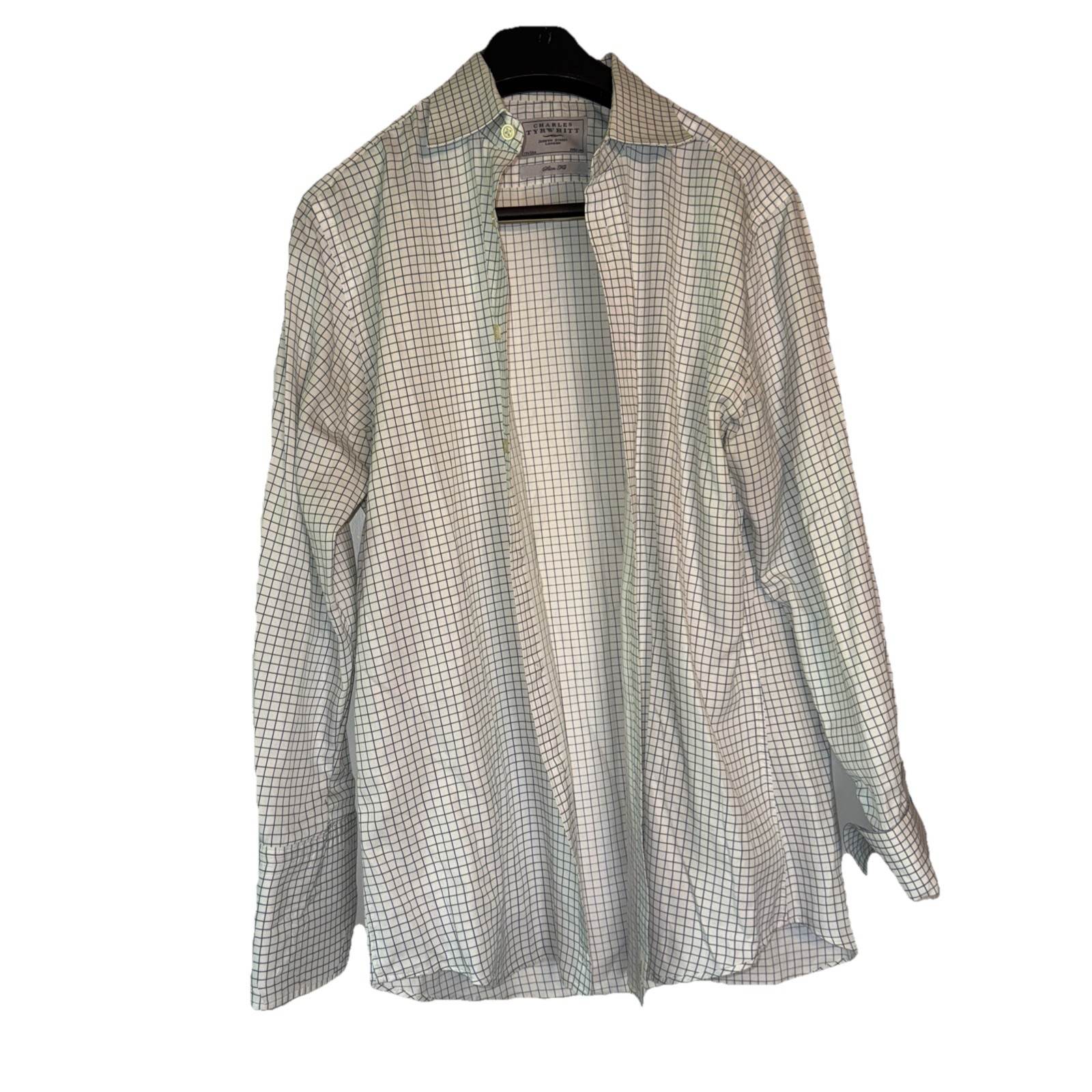Charles Tyrwhitt Cotton Slim French Cuff Button down 17 1/2 33 (3984cm)