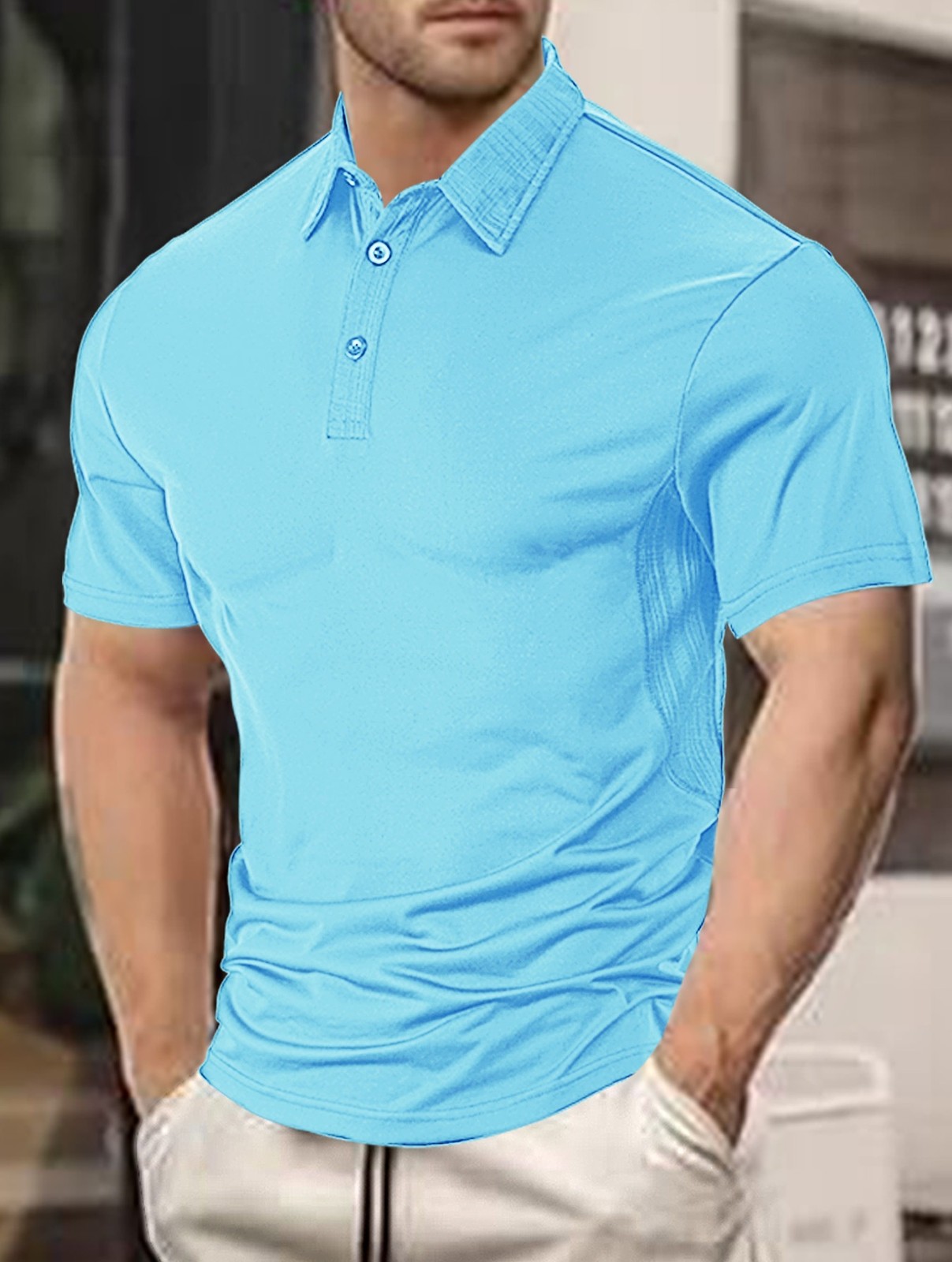 Summer Loose Lapel Casual Polo