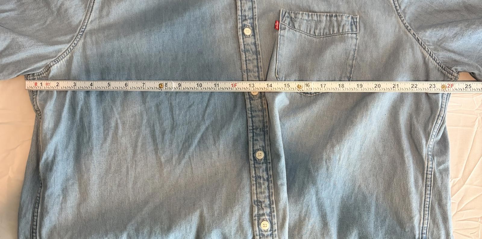 Levi’s Faded Denim Shirt Relaxed Fit XXL Lightweight Cotton