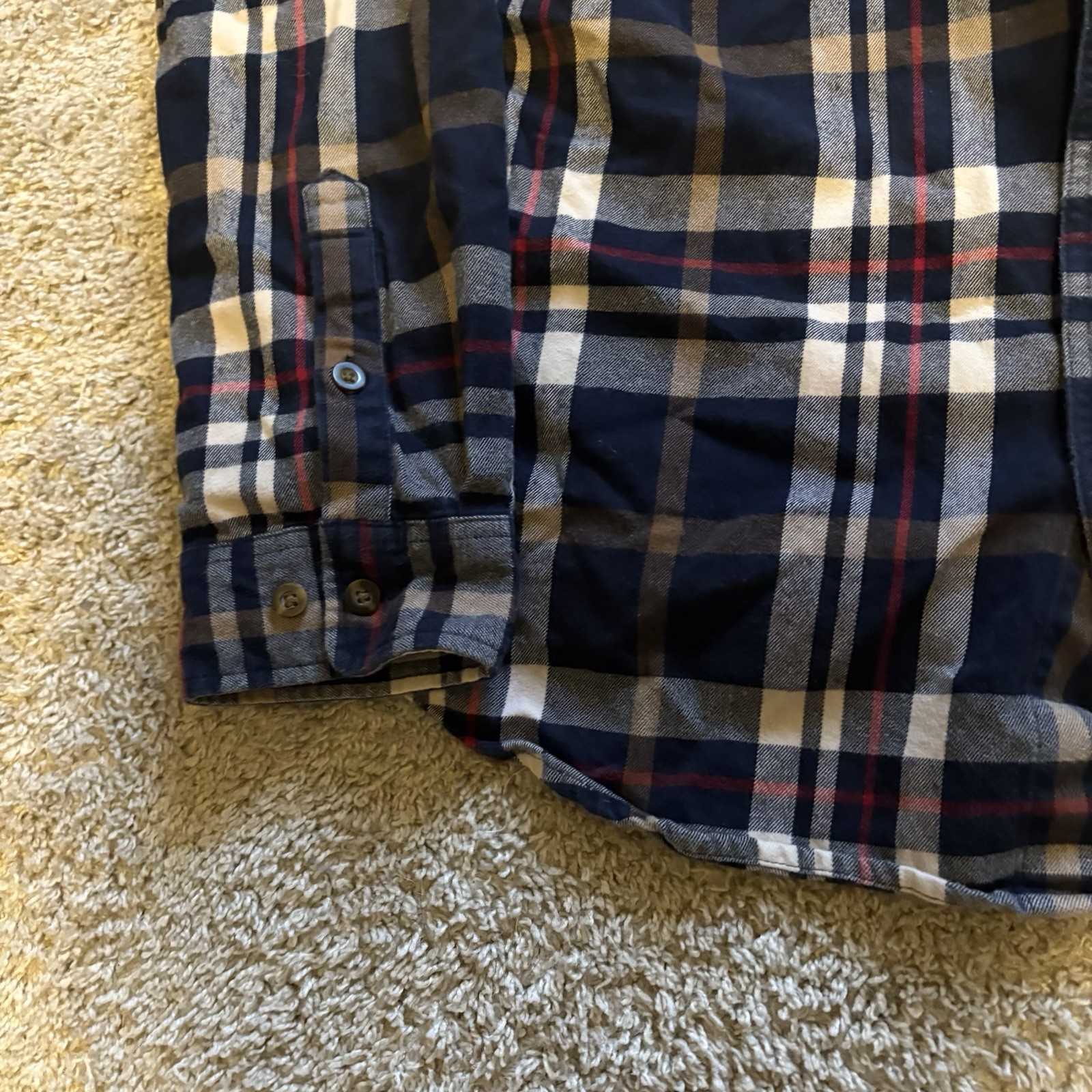 Carhartt Multi Color Flannel Shirt Men’s Large Traditional Fit Button Up