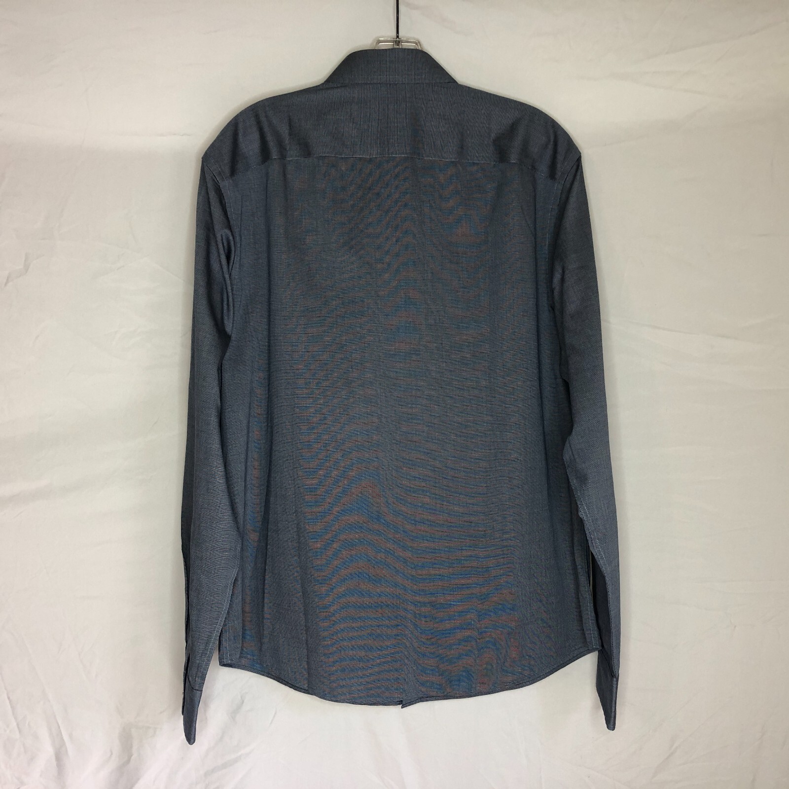 UNTUCKit Blue Button Front Long Sleeve Shirt Slim Fit Men’s Size Large