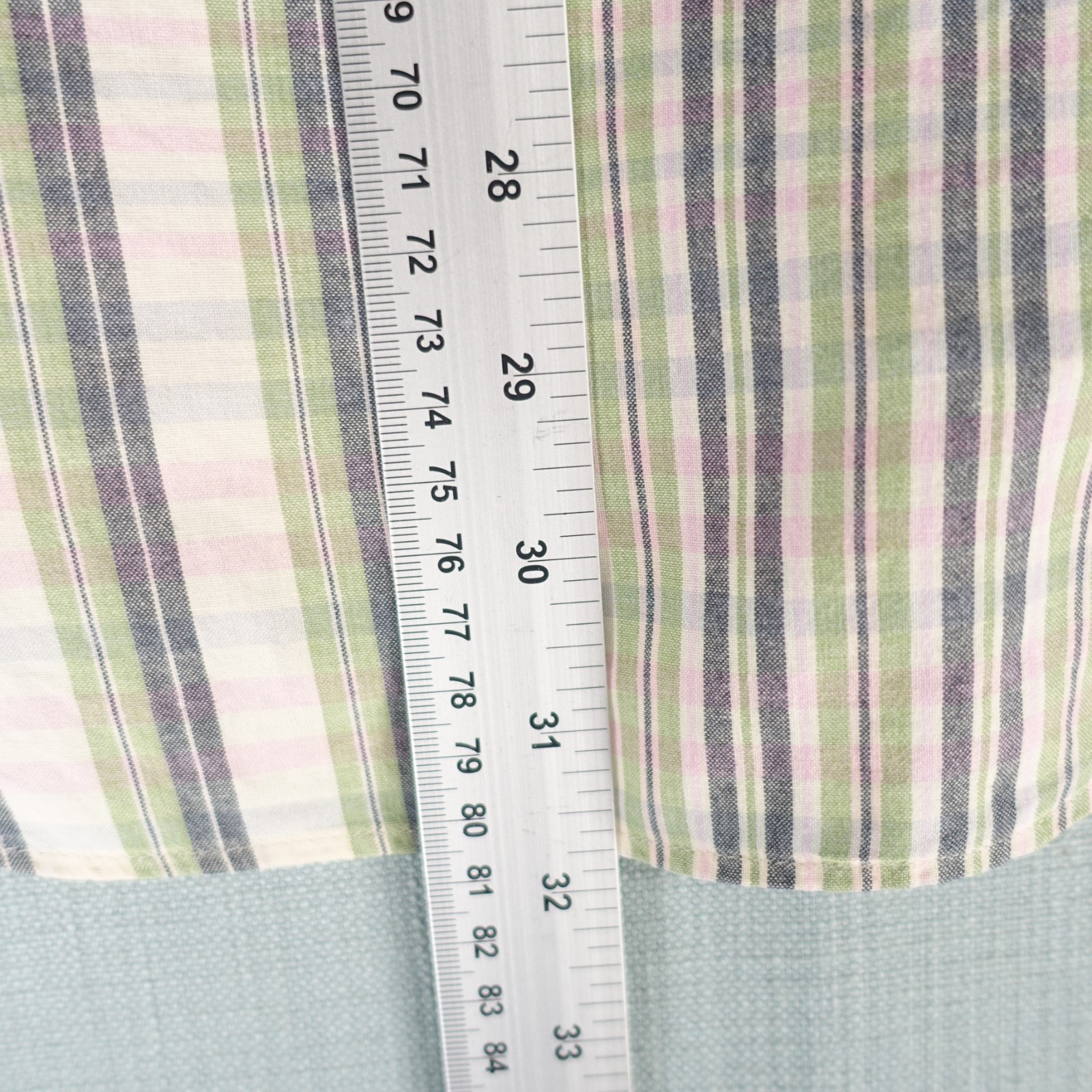 Vtg Polo Ralph Lauren Shirt Men Medium Pink Green Beige Custom Pony Button Down