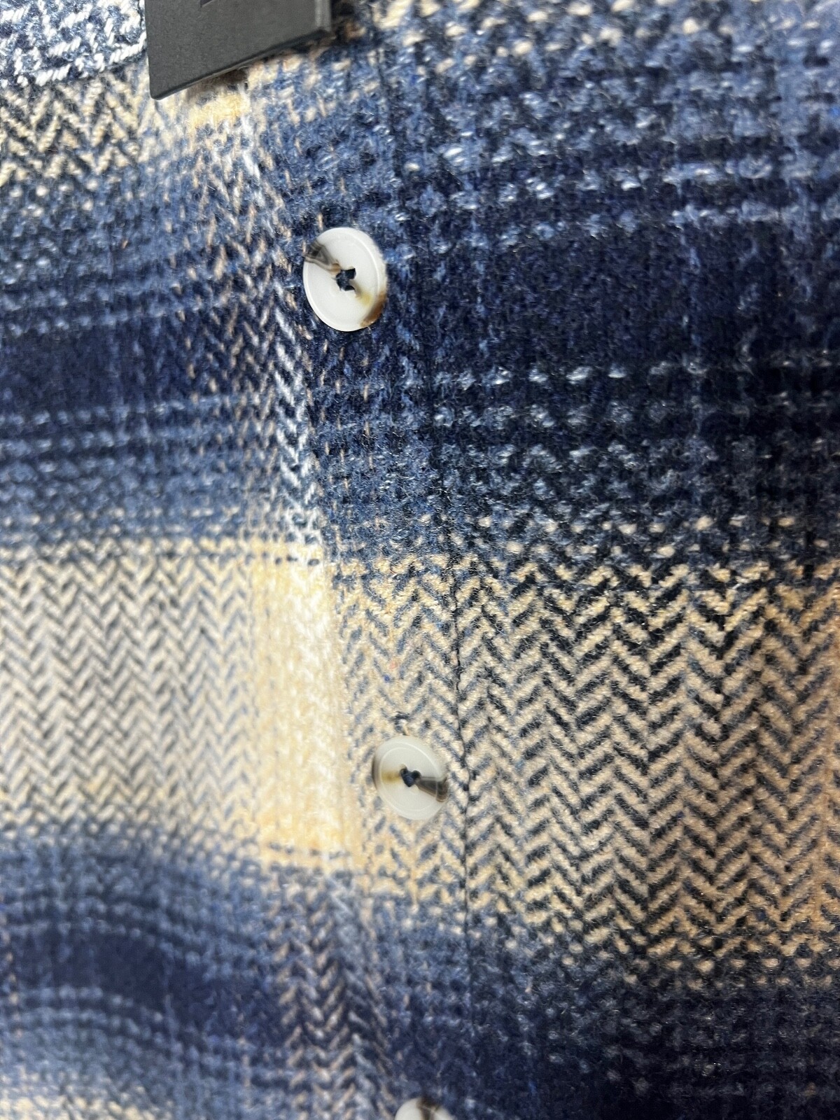 RAWGEAR Mens SHIRT JACKET M Quality Blue Plaid Pockets Lined 45″ Chest NEW