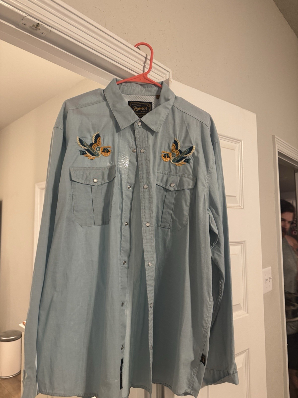 Howler Bros Gaucho Snap Shirt XL Pelican Portage