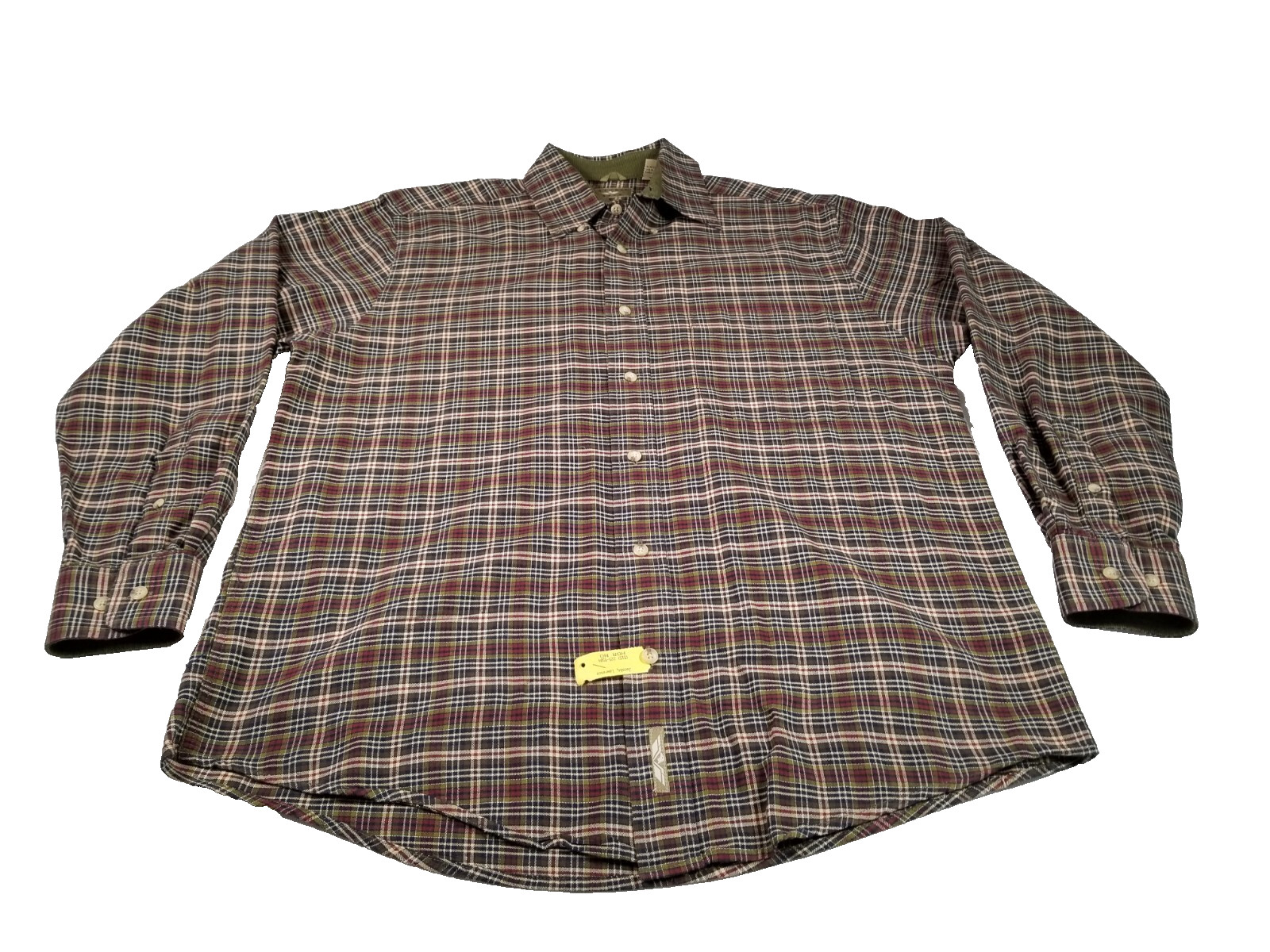 Natural Issue Flannel Shirt Mens Medium Plaid Tartan Casual Comfort