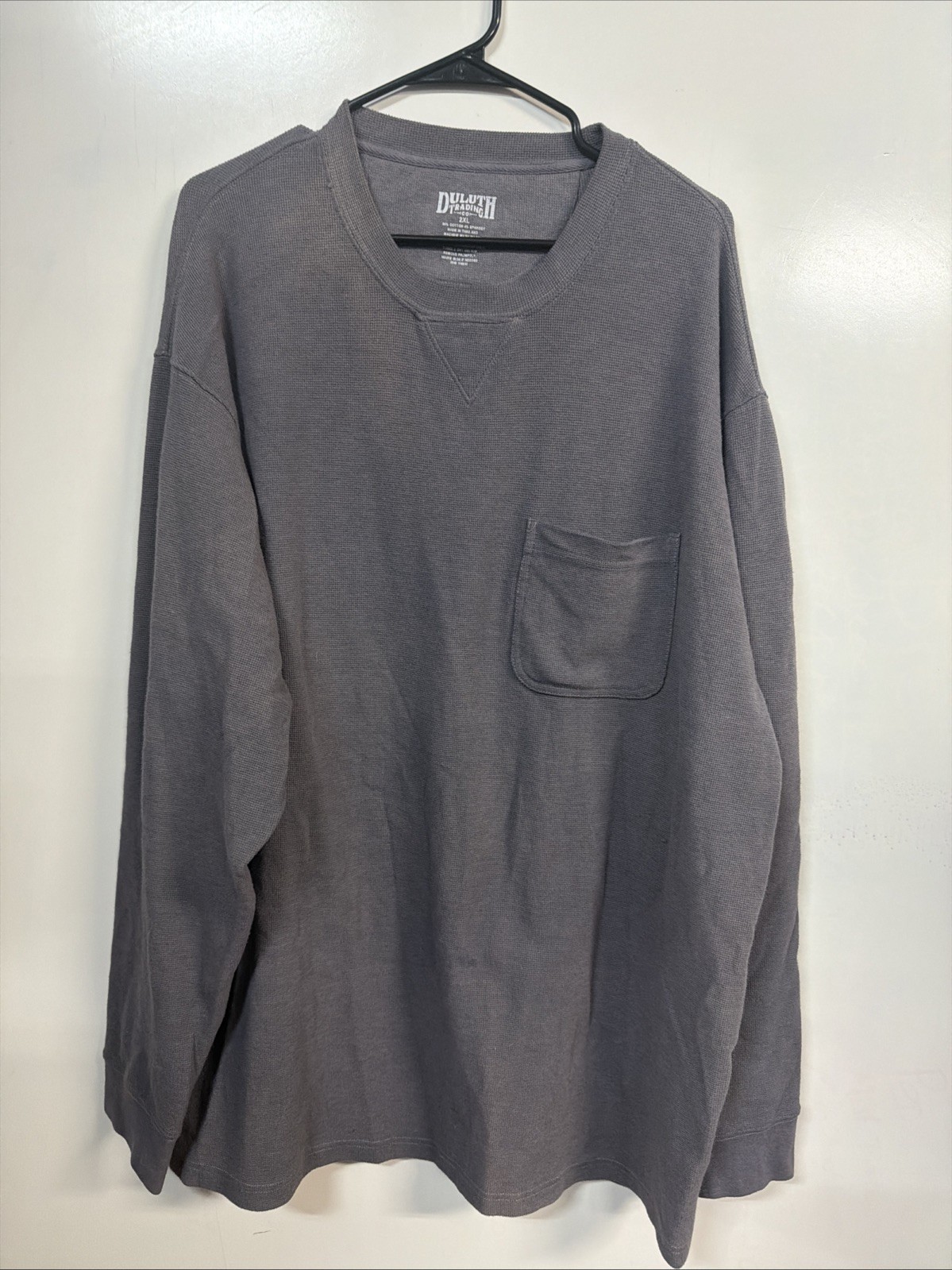 Duluth Trading HEAVY 97% cotton 3% Spandex SHIRT Size 2xl Grey