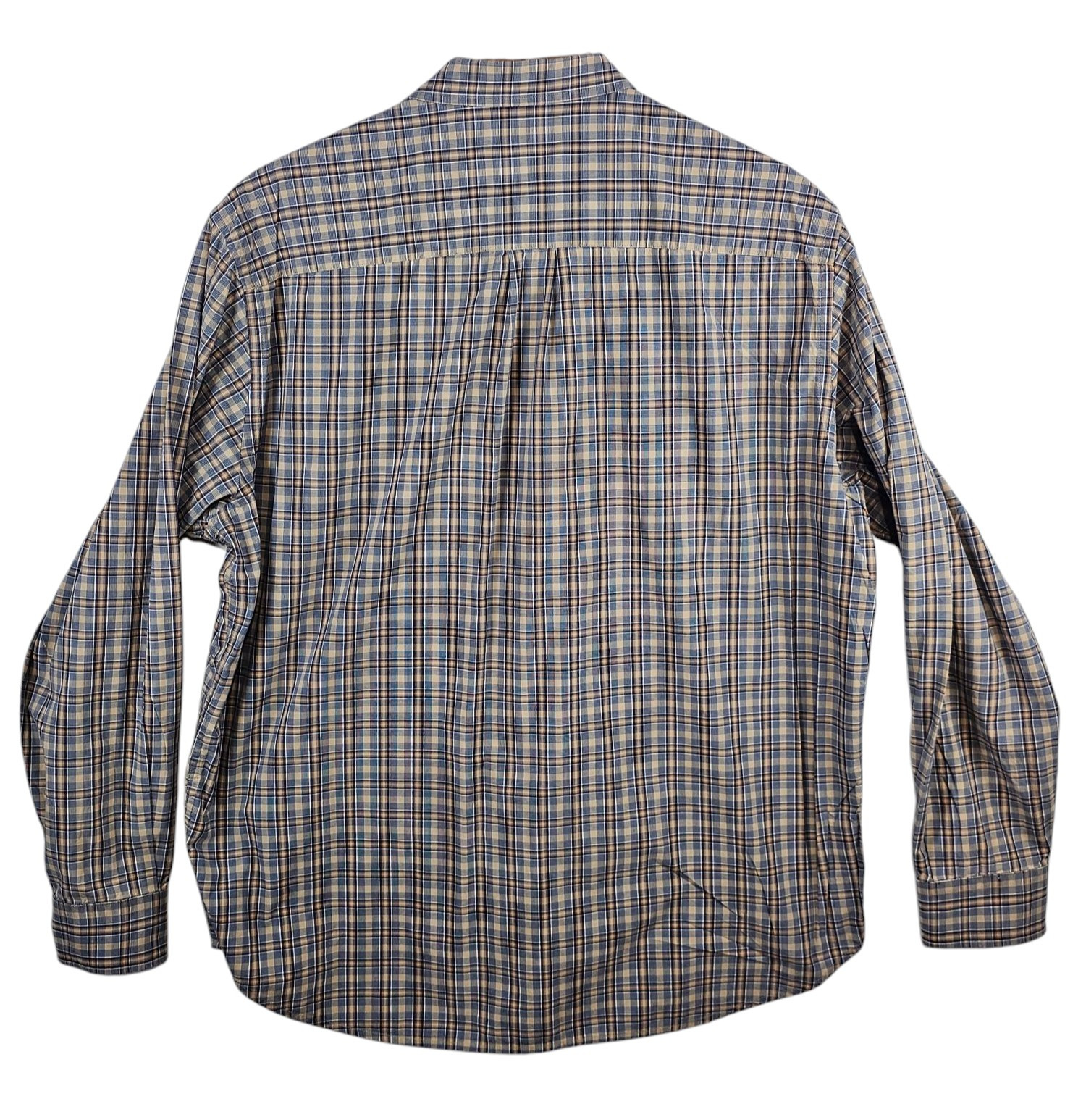 Lyle And Scott Scotland Plaid Button Combed Cotton Down Shirt Mens XL