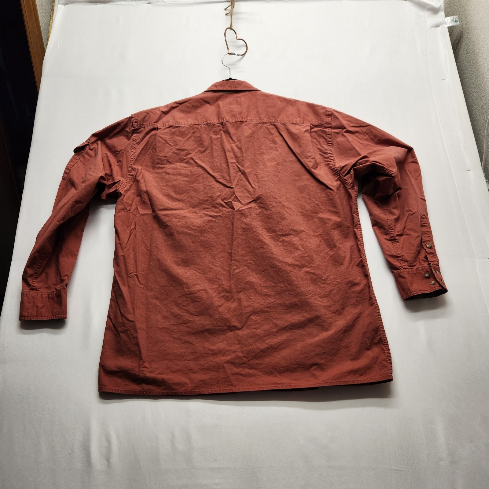 ⭐️Vintage Cabelas Safari Field Shirt XL Tall Rust 100% Cotton Rugged Gorpcore