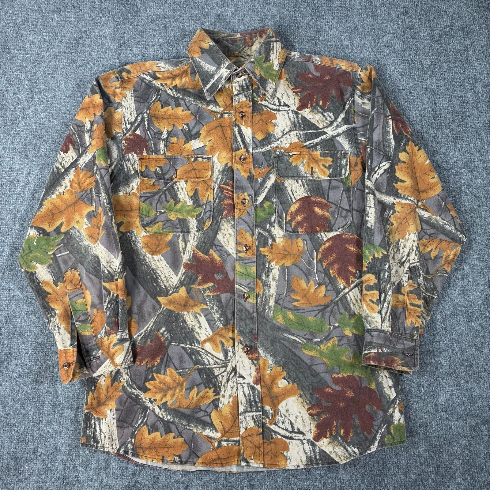 Master Sportsman Camo Button Down Shirt Mens Size M