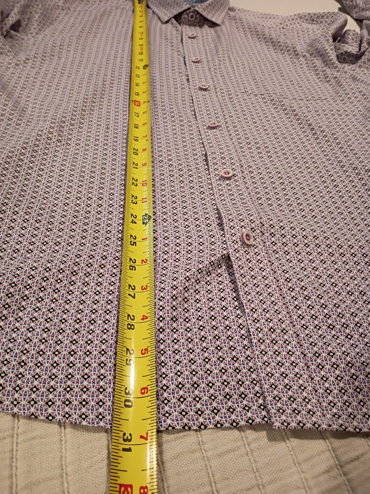 Johnston & Murphy Size L large men’s Shirt feels like dri fit feel pink blue