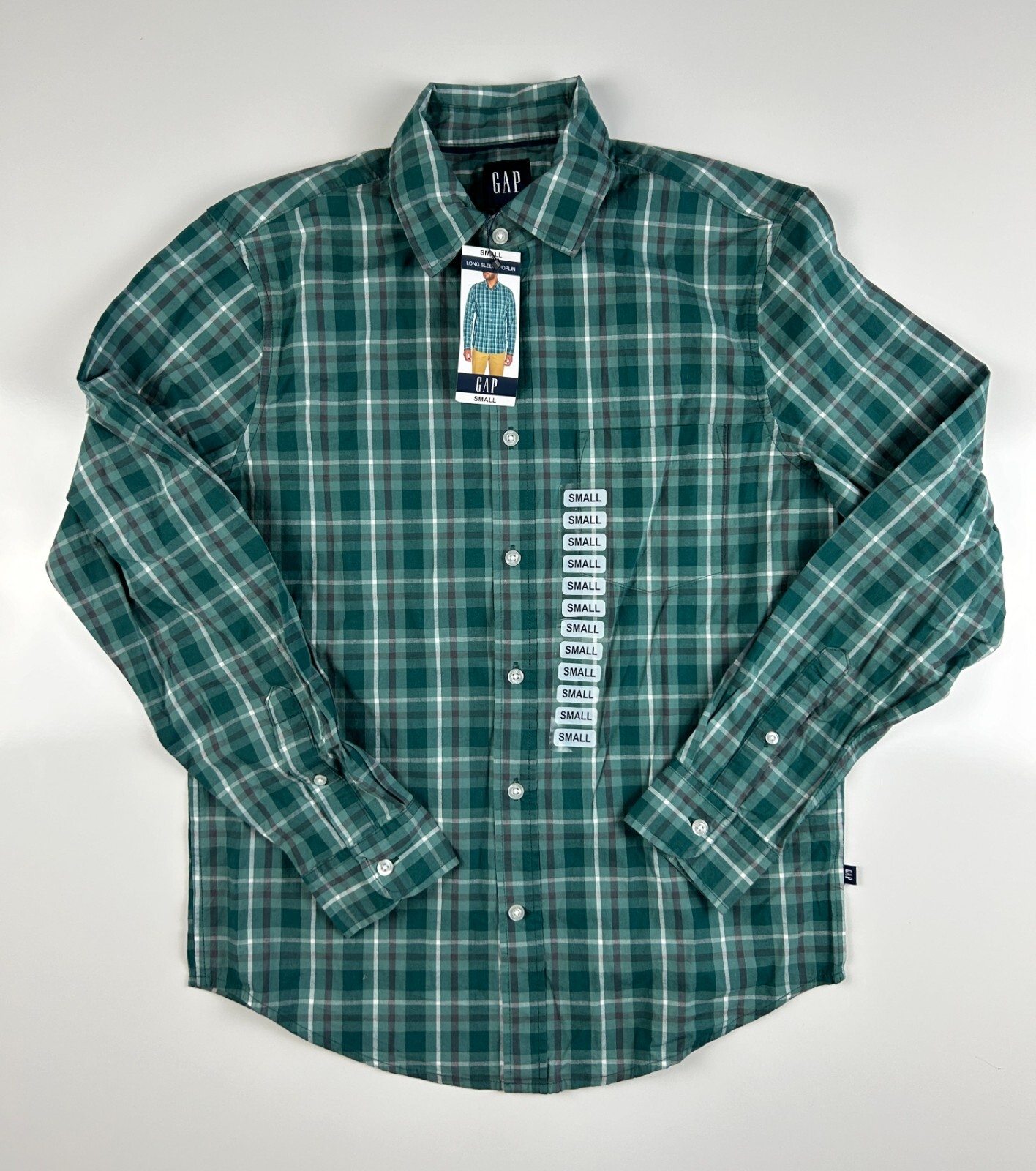 GAP Men’s Lightweight Long Sleeve Button Down Woven Shirt Size Small