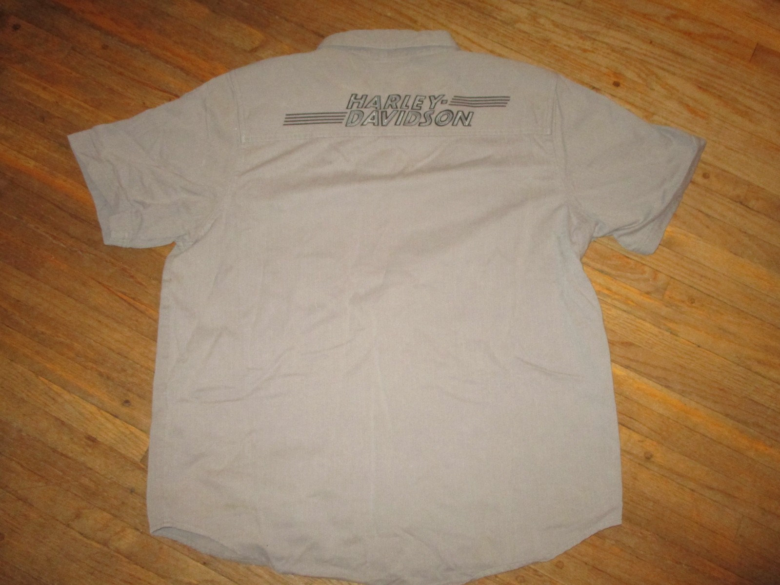 Genuine Harley Davidson Motorclothes Denim Button-Up Shirt Embroidered Logo XL