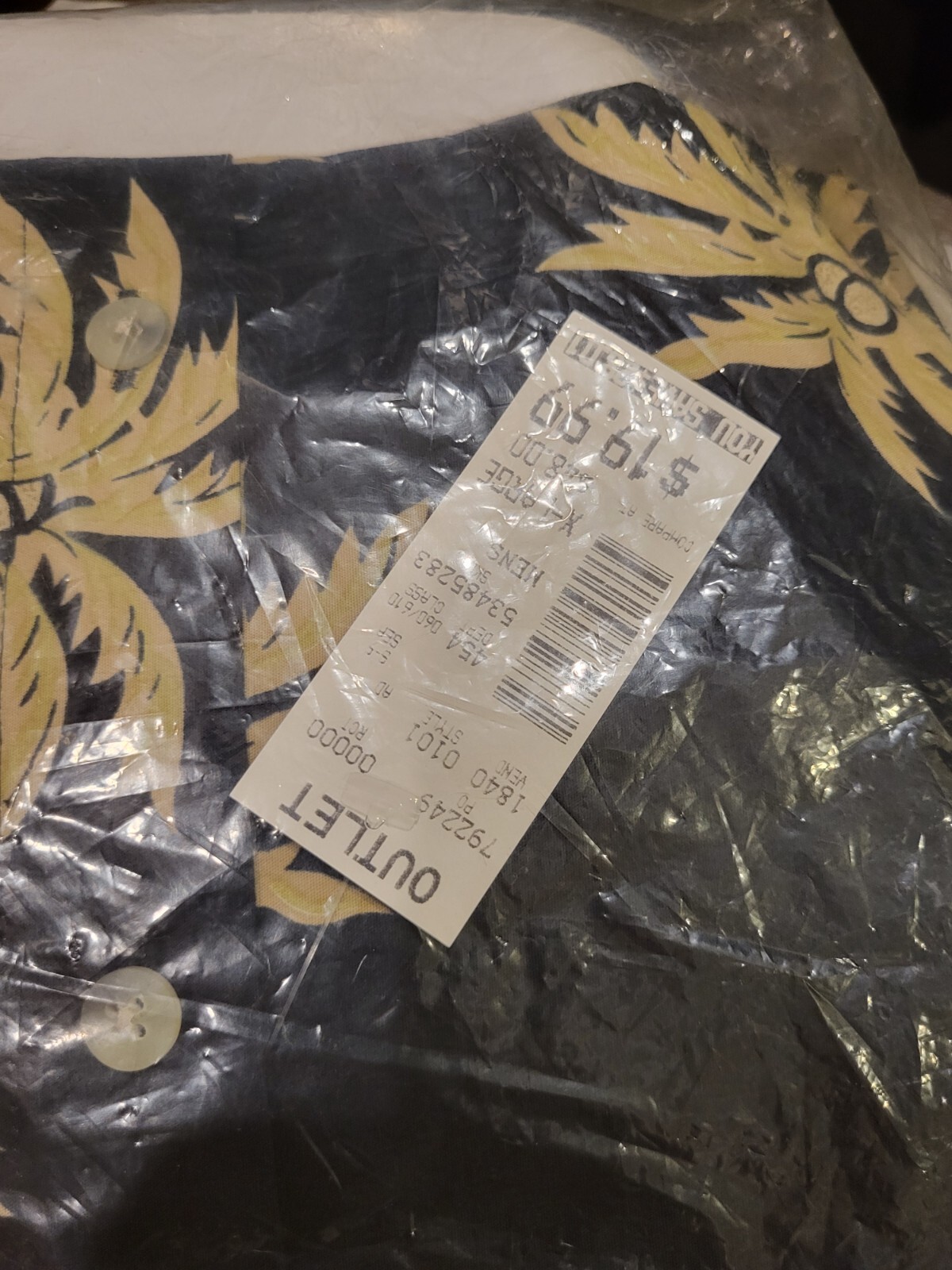Enrico Sarchi Men’s XL Shirt, Hawaiian Pattern. Short Sleeve