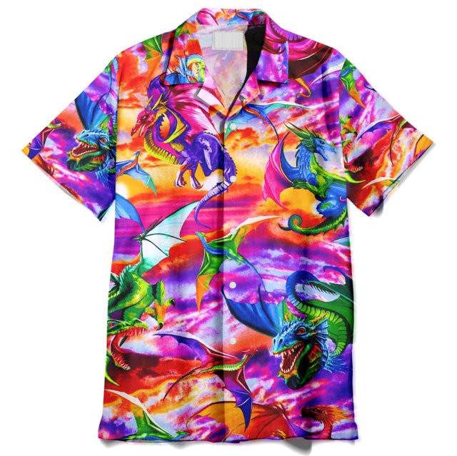 3D Dragon Unisex Hawaiian Shirt