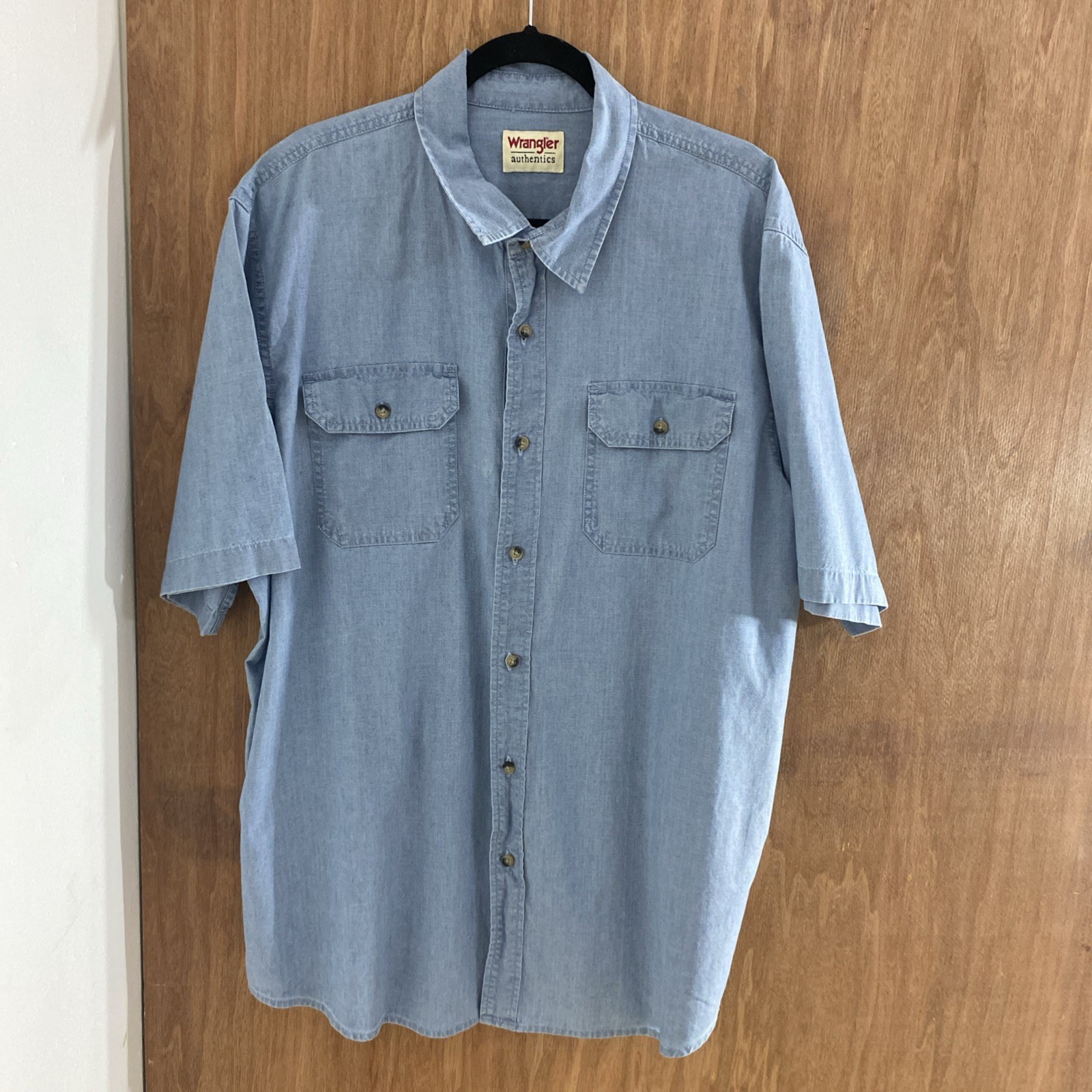 Wrangler authentics Mens Size XL Color Blue 100% Cotton