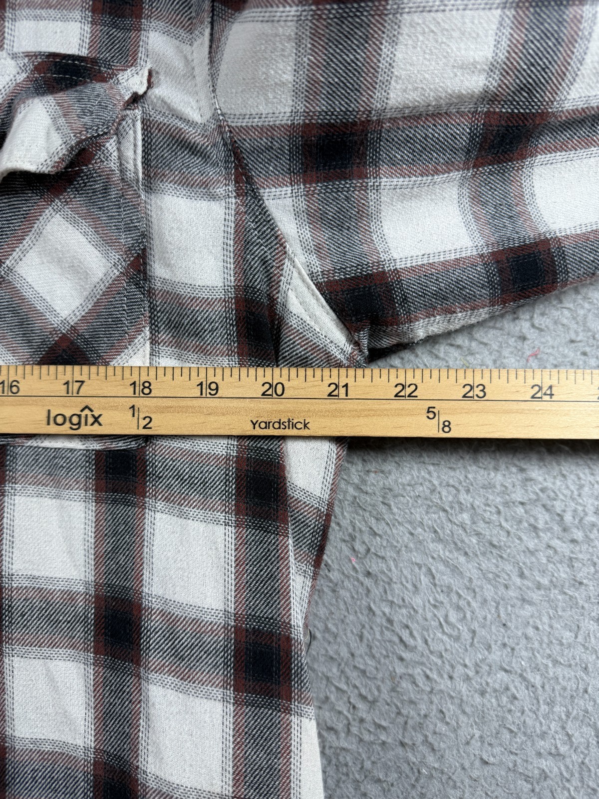Wrangler Sherpa Lined Long Sleeve Heavyweight Button Plaid Shirt Mens Small