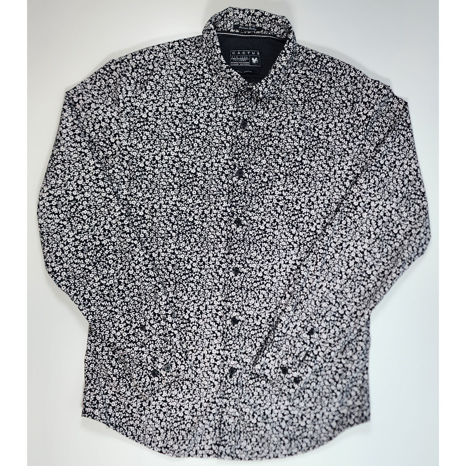 Cactus New York Floral Minimalist Streetwear Button Up Small