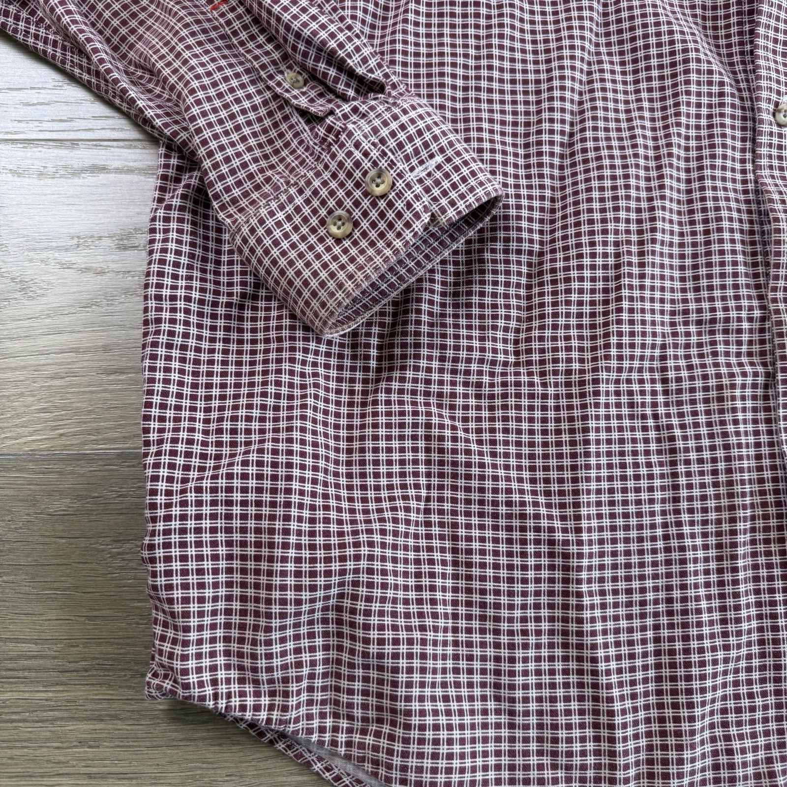 Ariat Shirt Men XL Work FR Flame Resistant 2112 Checks Plaid Cotton Nylon Long
