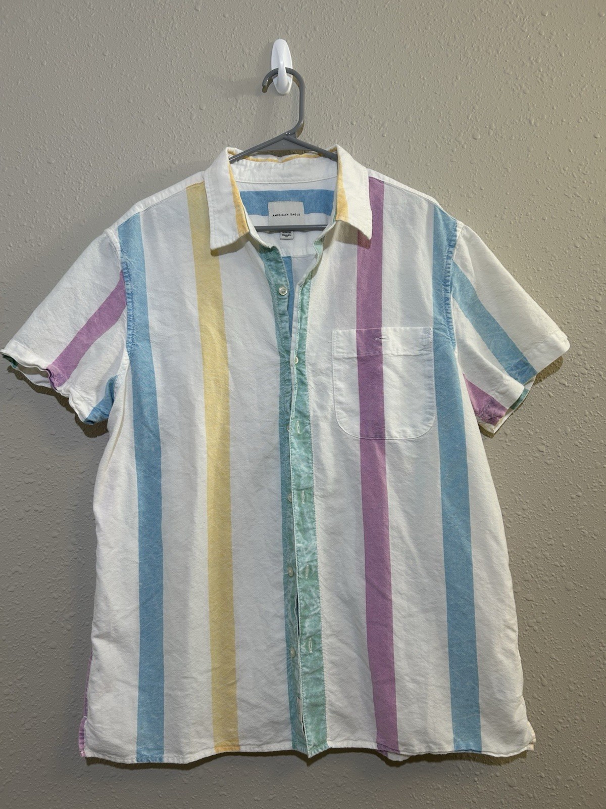 Resort Beachcore Ibiza Preppy Summer Beach rave Cotton American Eagle Men’s XL