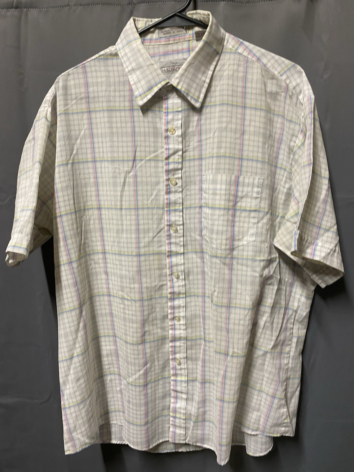 Wedgefield Mens XL Button Down Shirt Sleeve