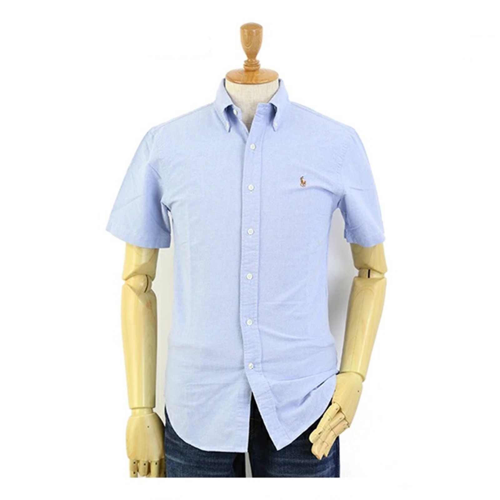 Polo Ralph Lauren Men’s Slim Fit Short Sleeve Button-Down Oxford Shirt with Pony
