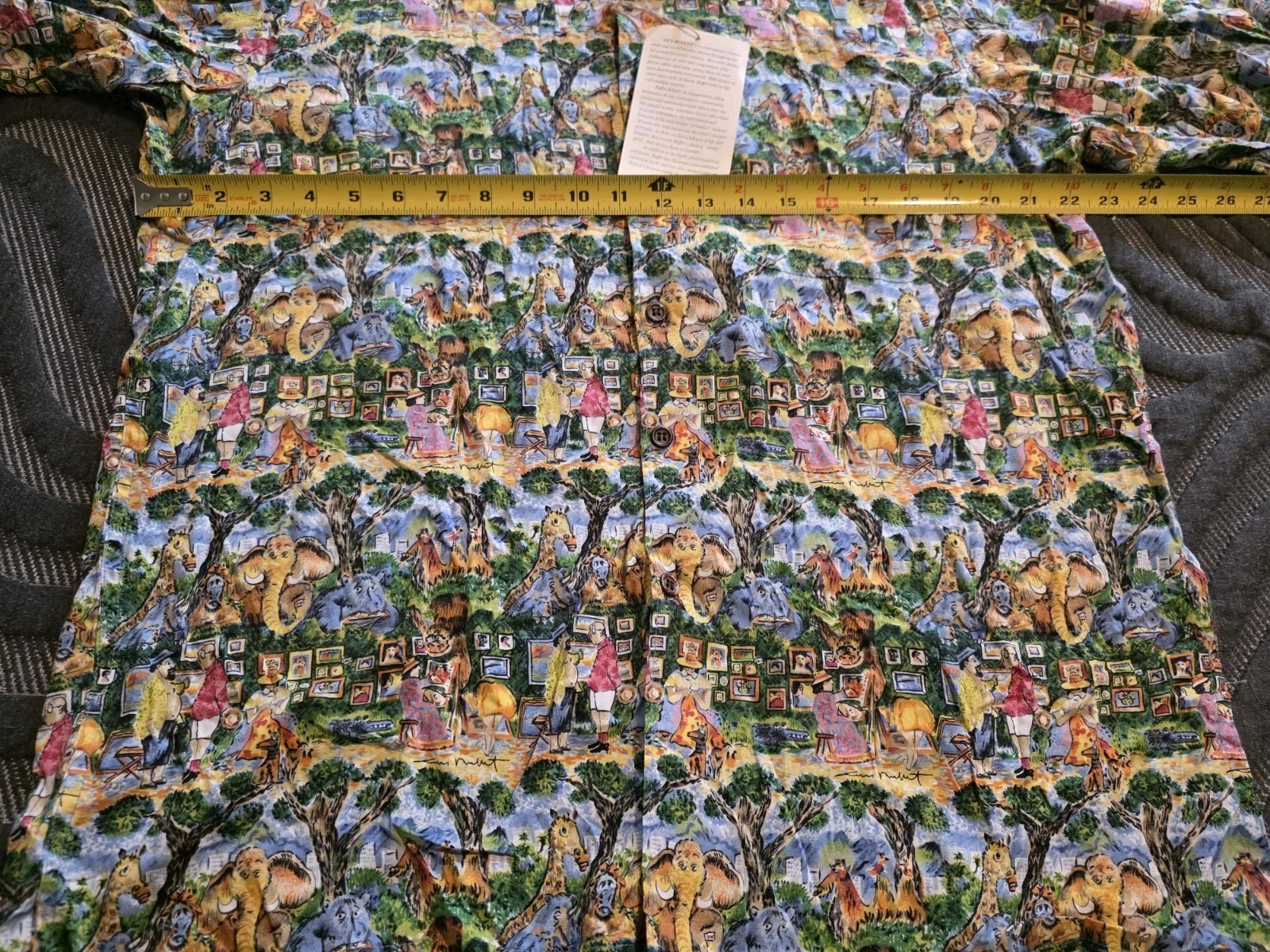 Reyn Spooner Guy Buffett Vintage Hawaiian Shirt Zoo Animals Mens Medium NWT