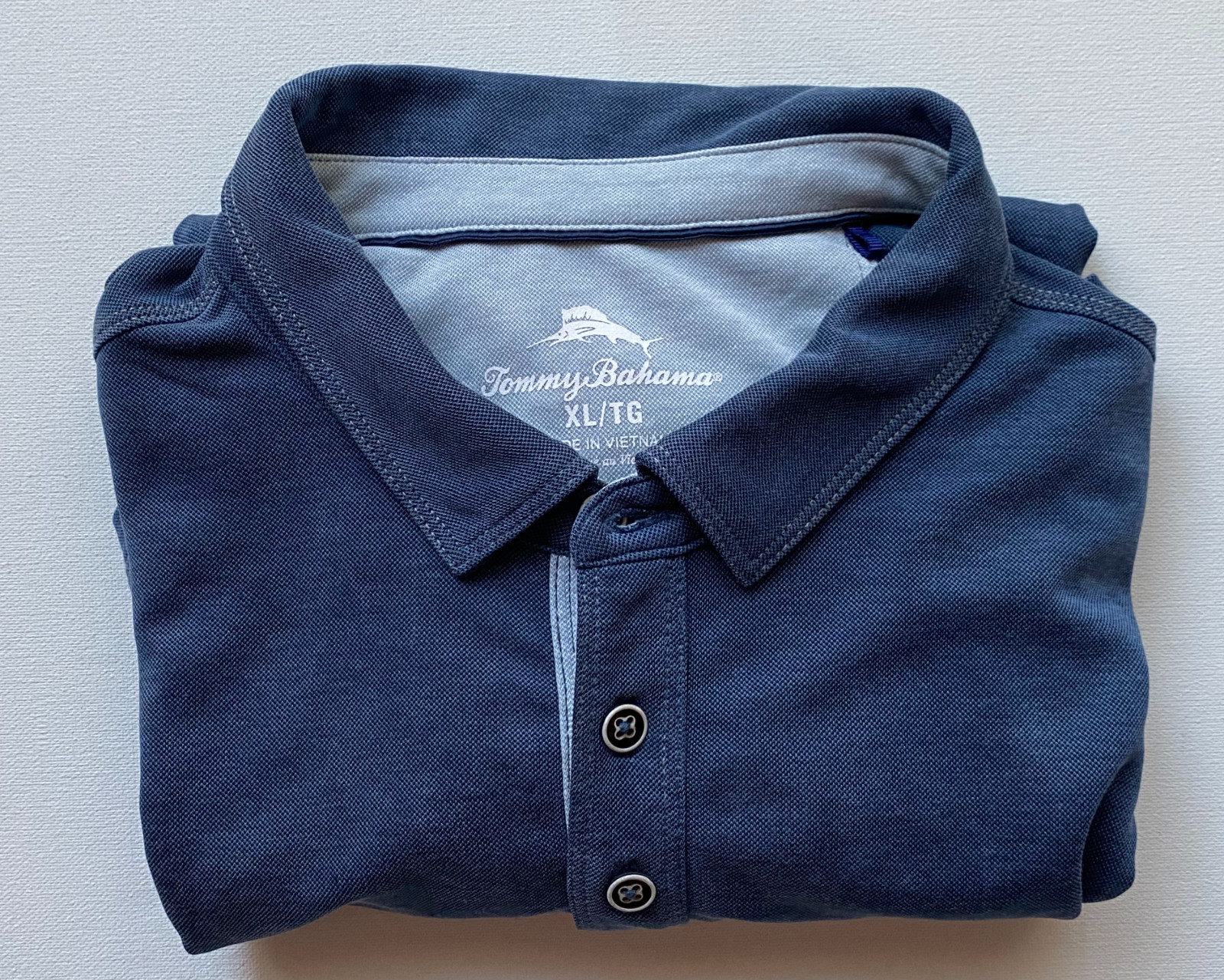 Tommy Bahama Button Woven Casual Collared Shirt Blue Men’s XL