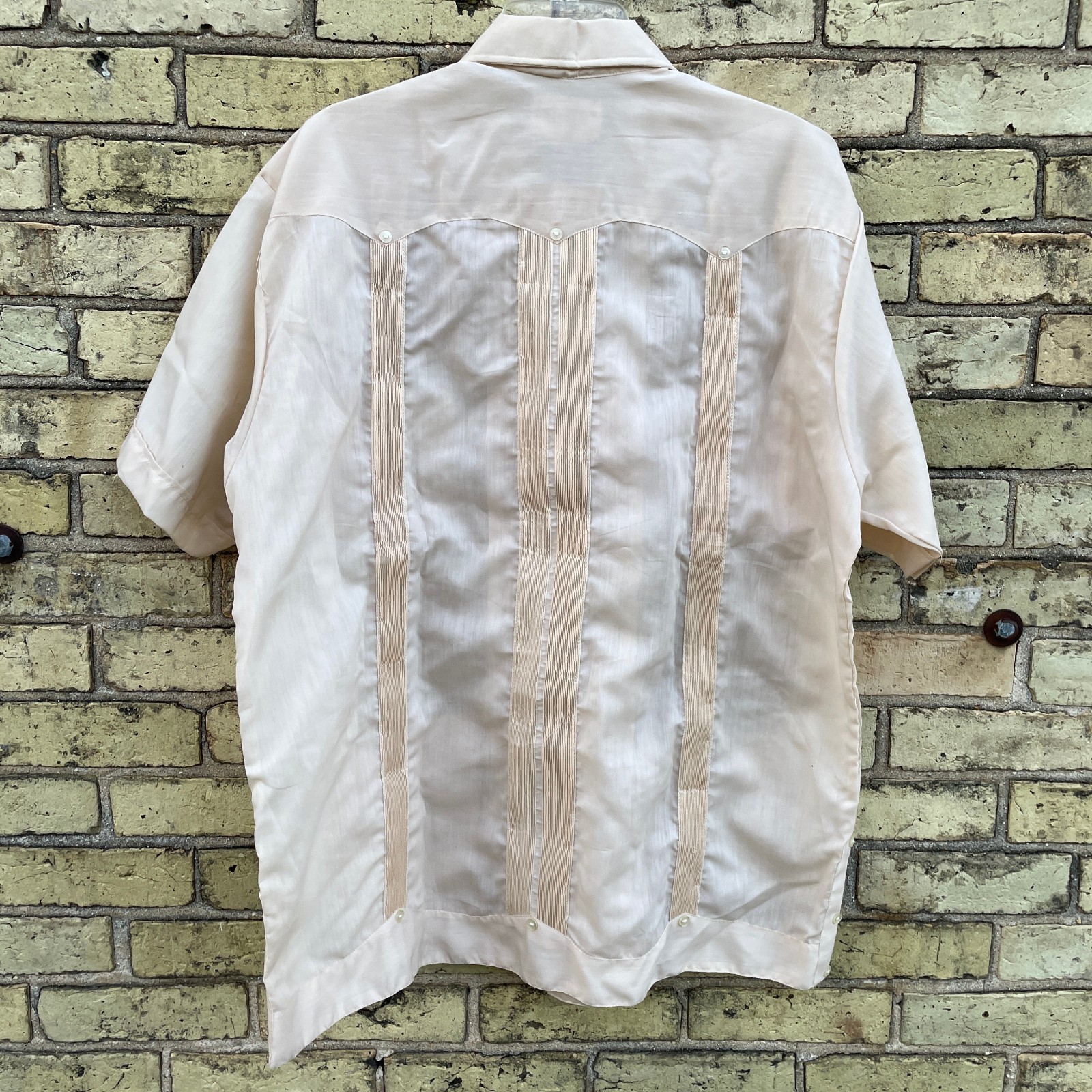 Mario’s Guayabera Shirt Men’s 44 Embroidered Button Up Made in Mexico