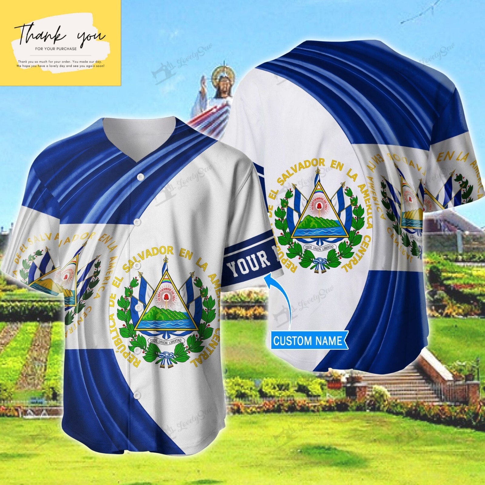 El Salvador Personalized Baseball Jersey Shirt Custom Name Baseball Jersey Shirt