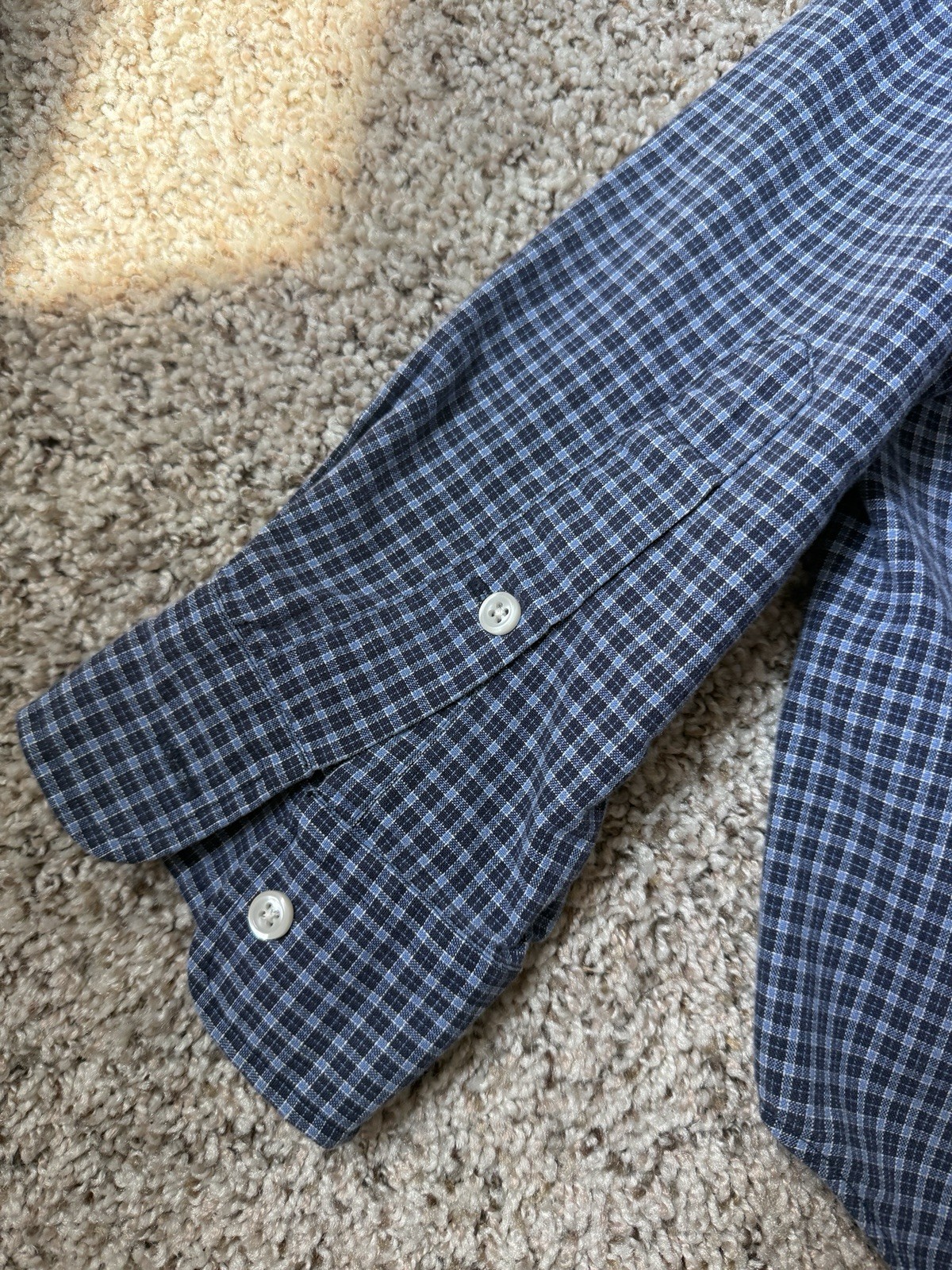 Vintage Ralph Lauren Blake Men’s L Classic Fit Blue Check Long Sleeve button up