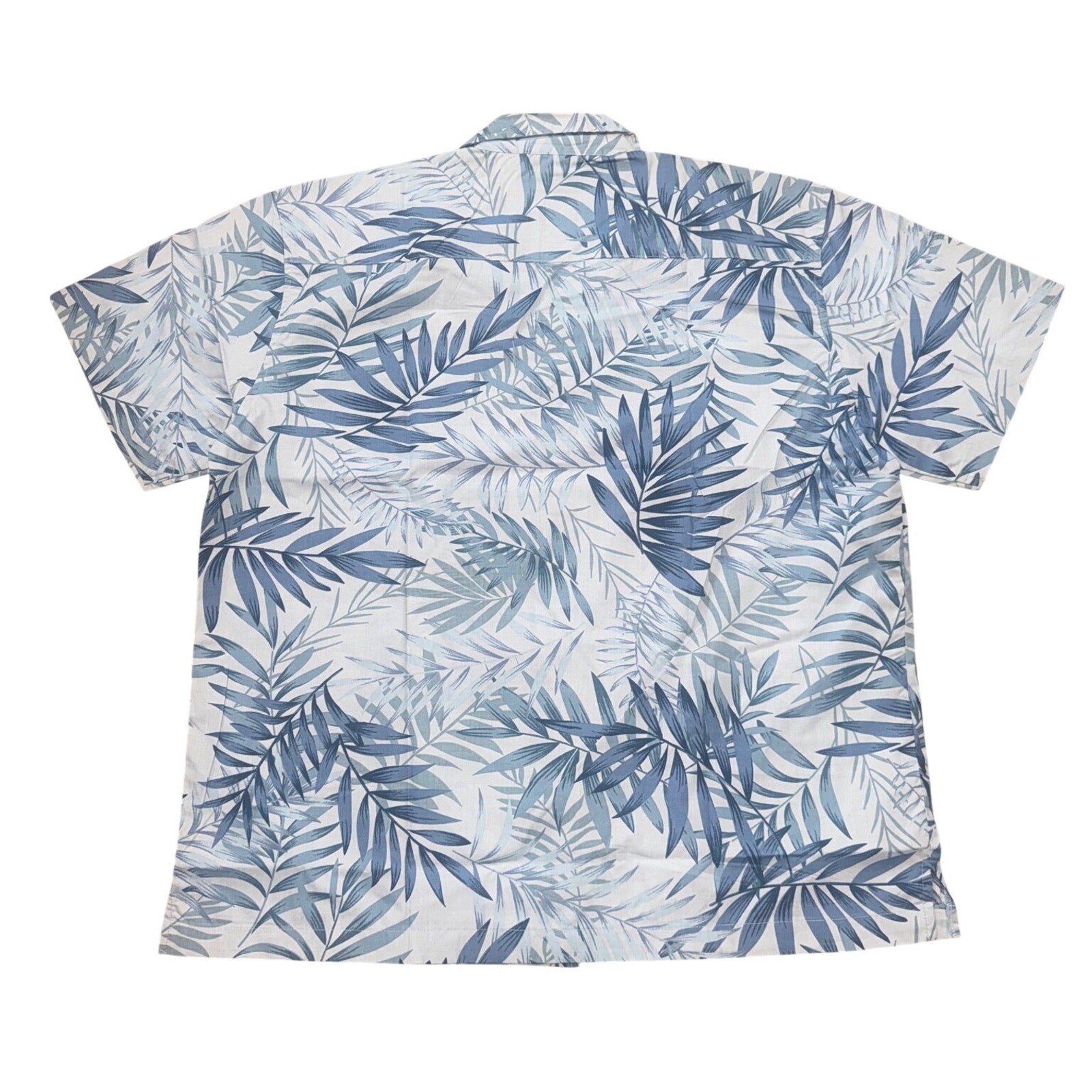 BLUE GENERATION HAWAIIAN BUTTON UP SHIRT SIZE EXTRA LARGE (XL) STAIN RELEASE