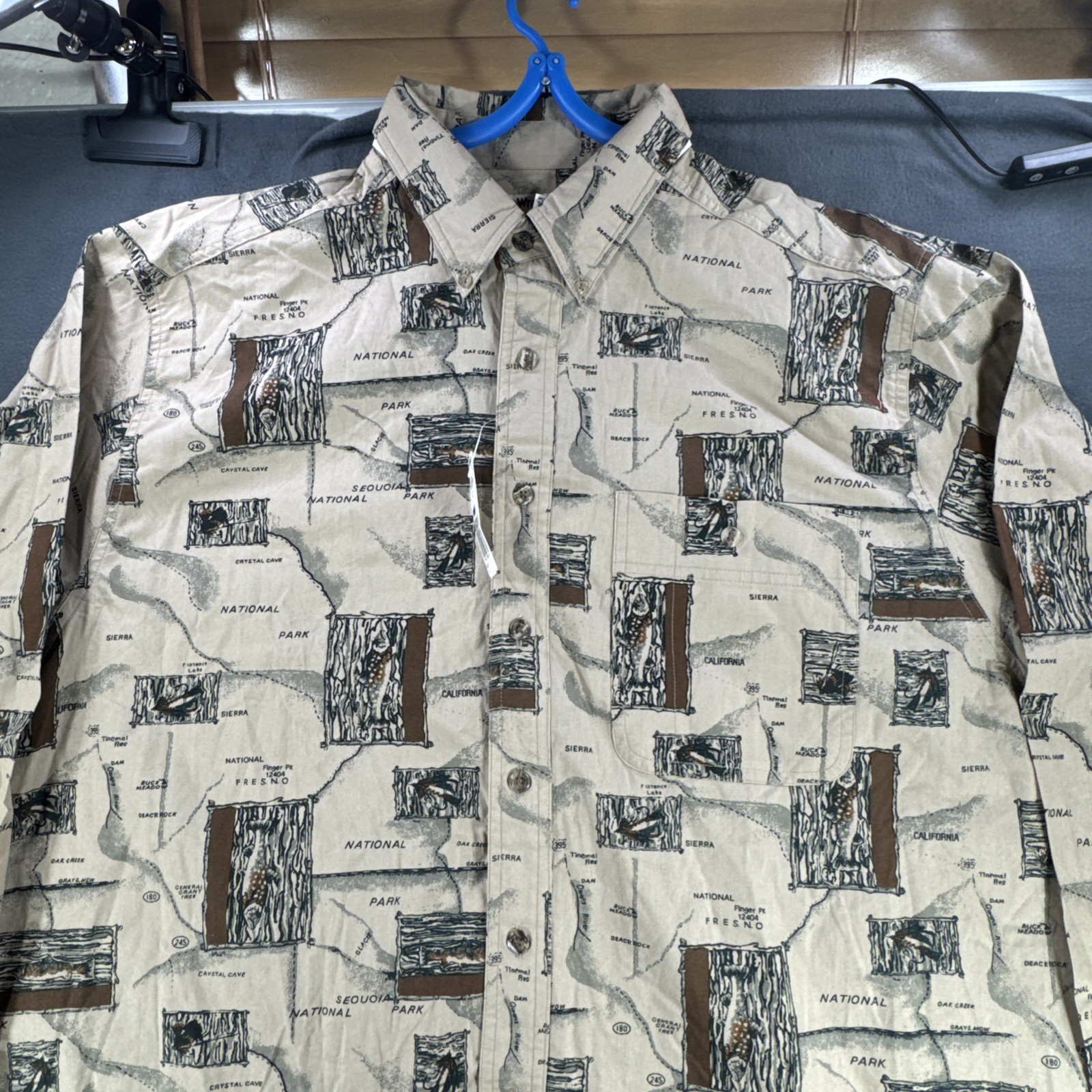 Vintage Wrangler XL Rugged Wear Sequoia National Park Button Down Shirt – New